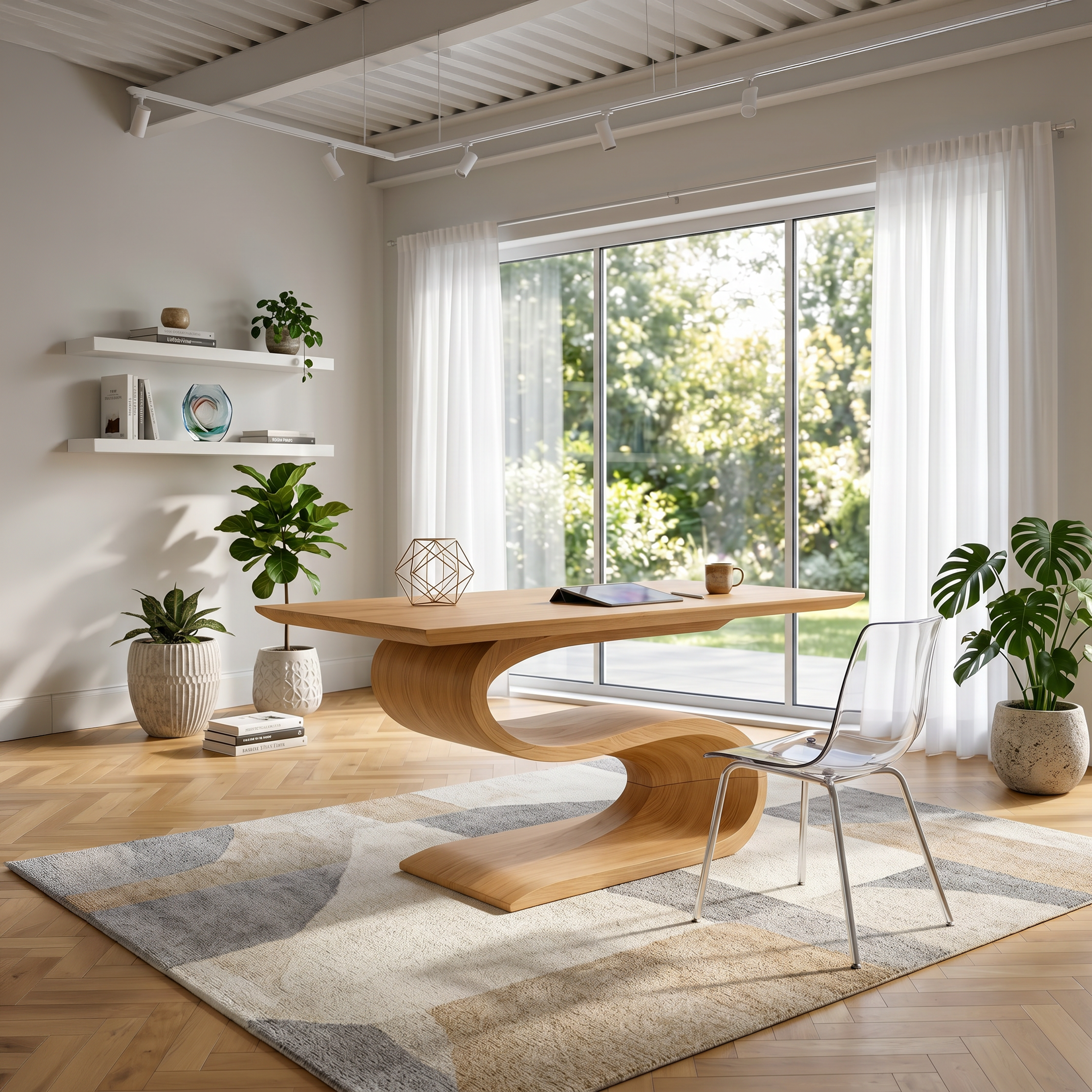 Contemporary Executive Desk For Open Workspace Interior Space SILDTTNDE038