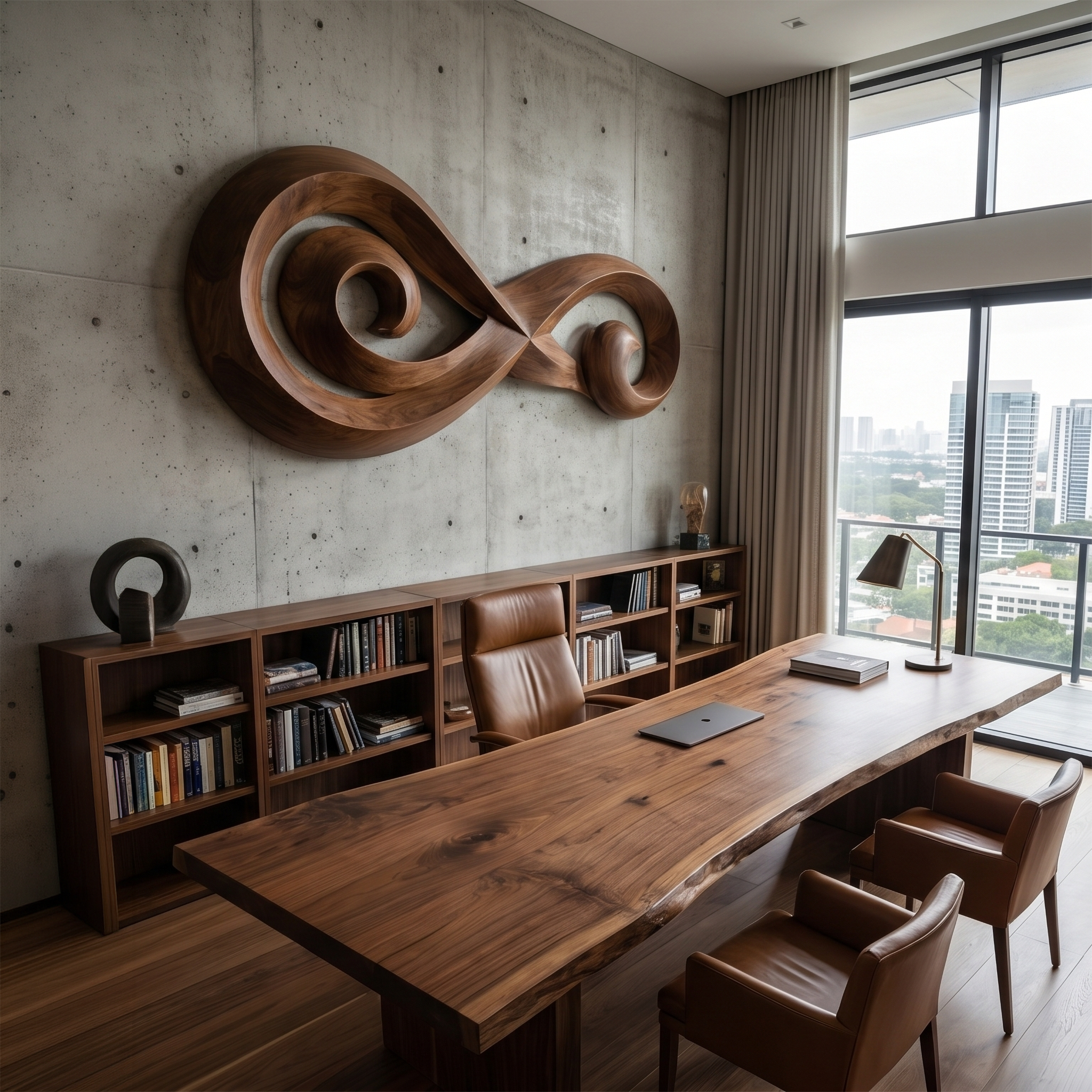 Infinity Music Note Wooden Wall Art For Entryway And Living Room SINLSAWD082