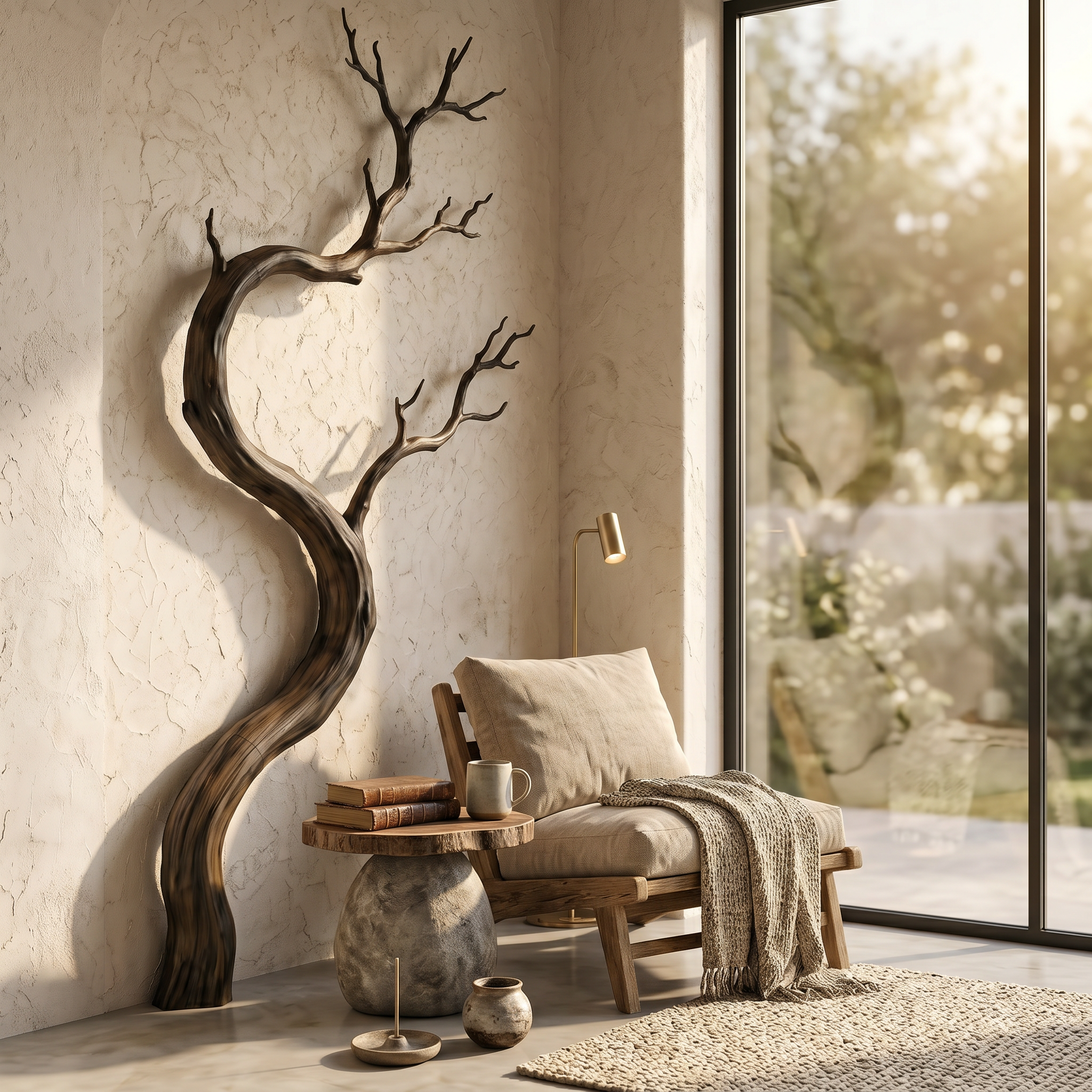 Artisan Wall Decor Driftwood Branch Design For Living Room SINLSAWD121