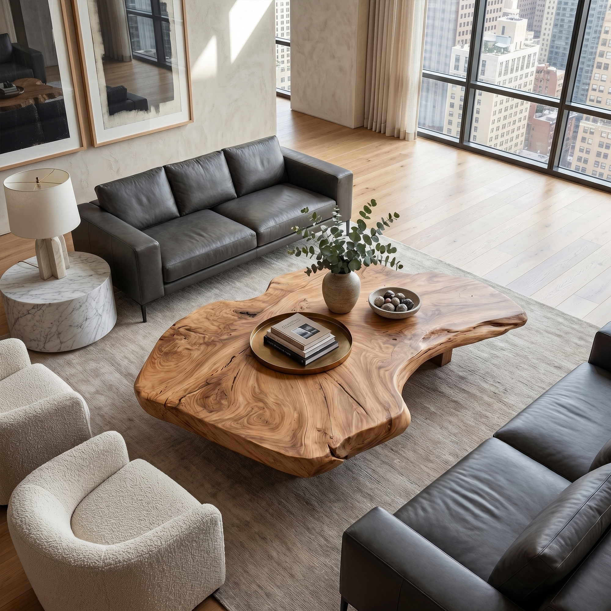Rustic Organic Coffee Table Living Room Or Family Room SINLKICF133