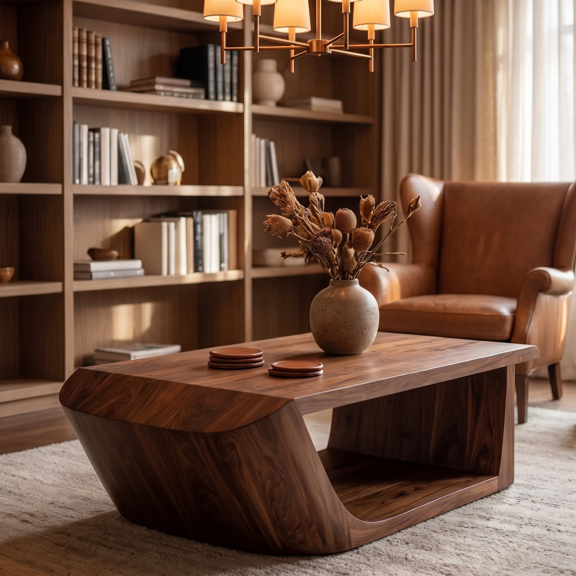 Rustic Wooden Coffee Table For Living Room And Lounge SINLKICF363