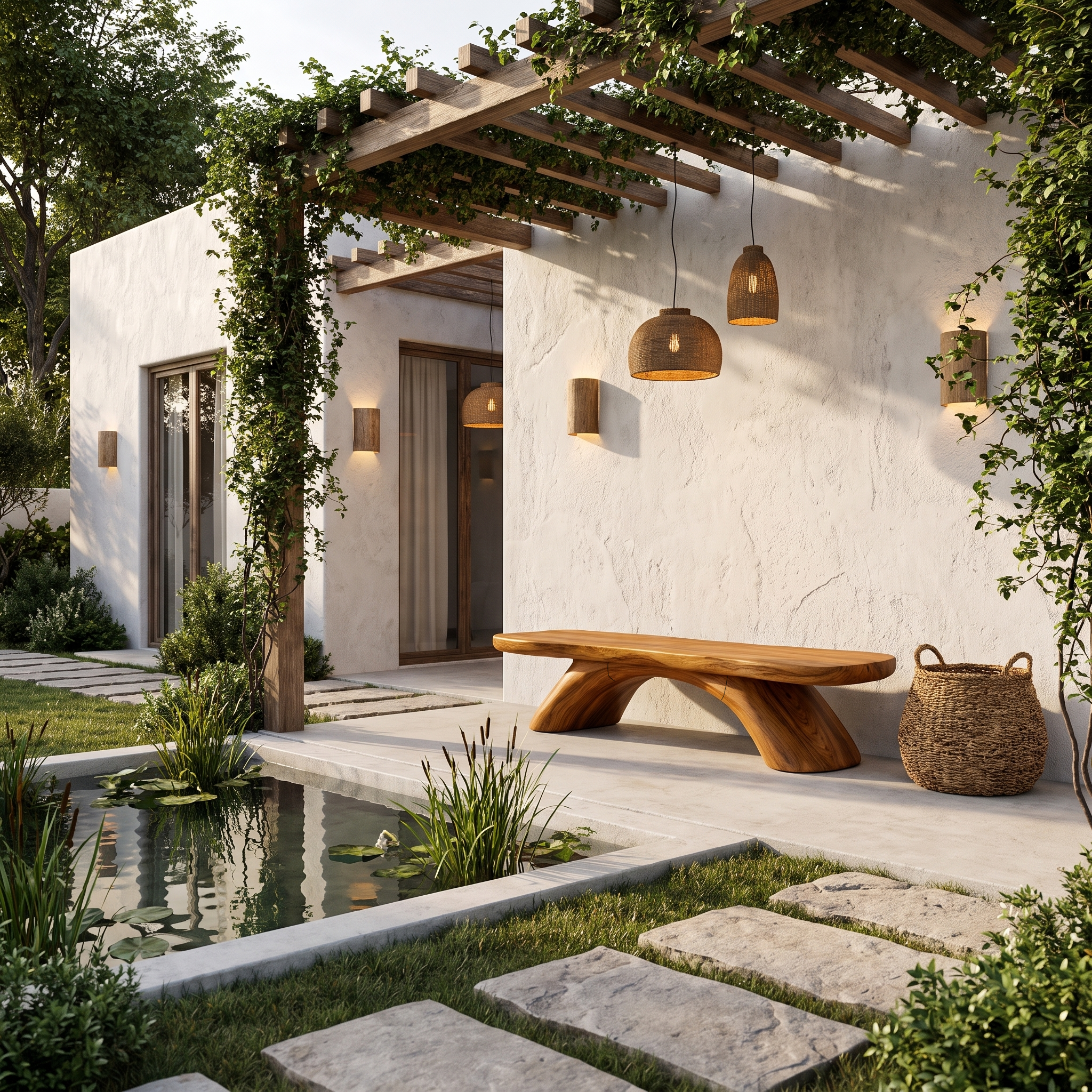 Organic Hallway Bench For Hallway And Foyer SINLHABEN137