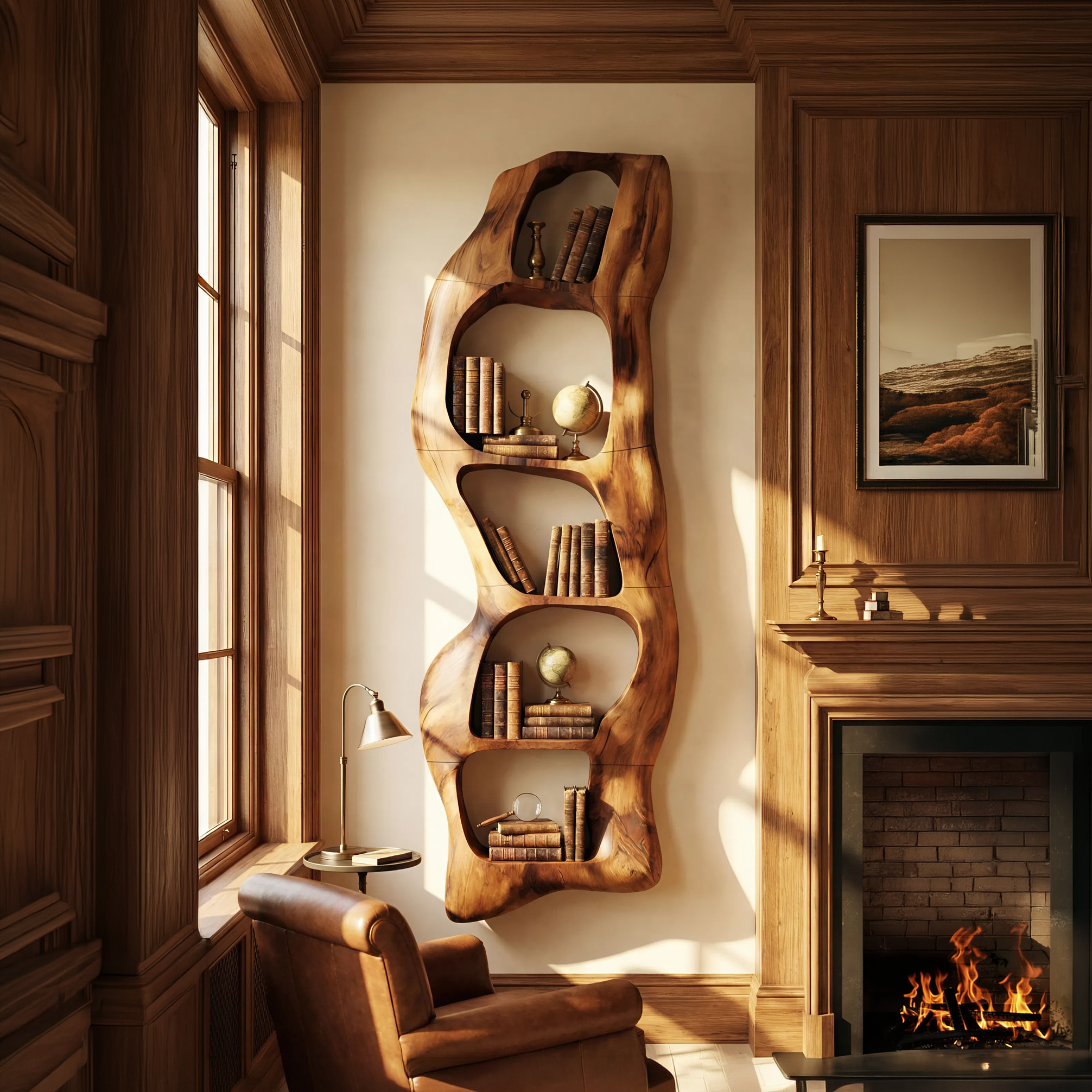 Contemporary Wall Shelf For Bedroom Wall Accent SILDTTNWMS035