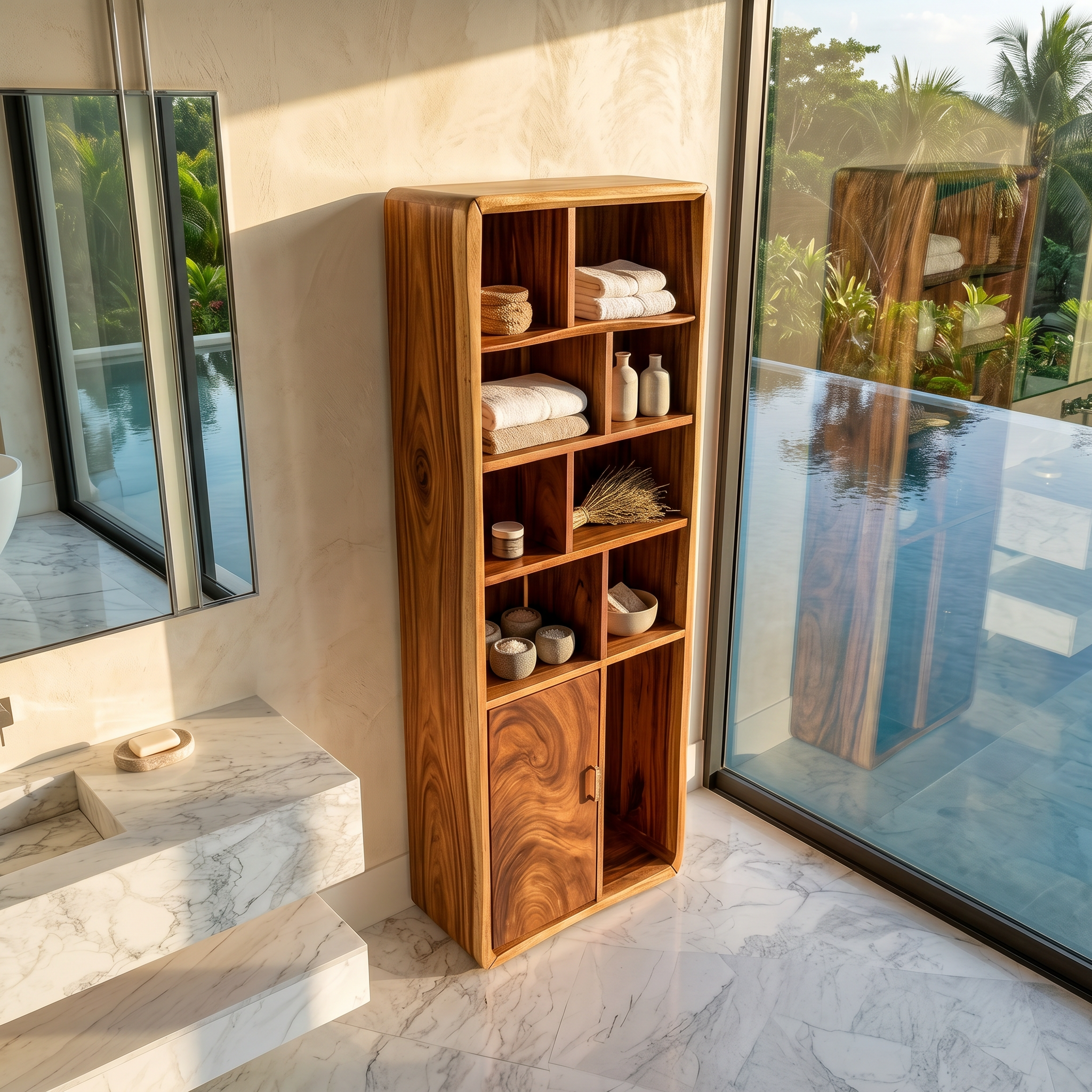 Minimalist Display Storage Cabinet Coastal Residence SILDTTRBRC019