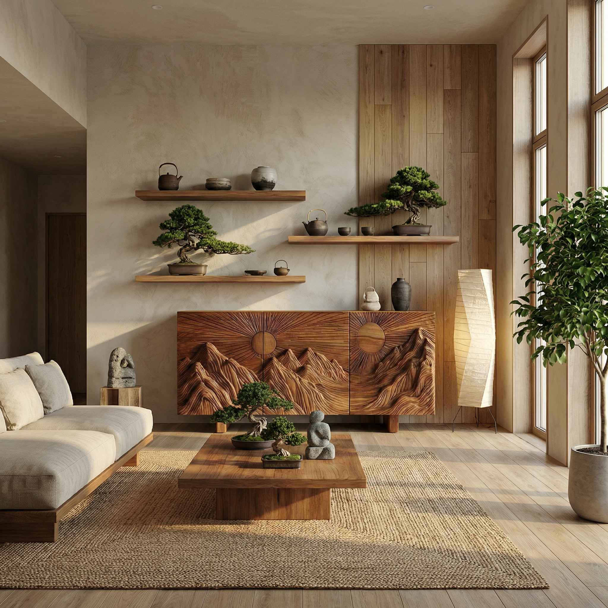 Rustic Artistic Storage Cabinet For Living Room And Apartment SINLSASC477