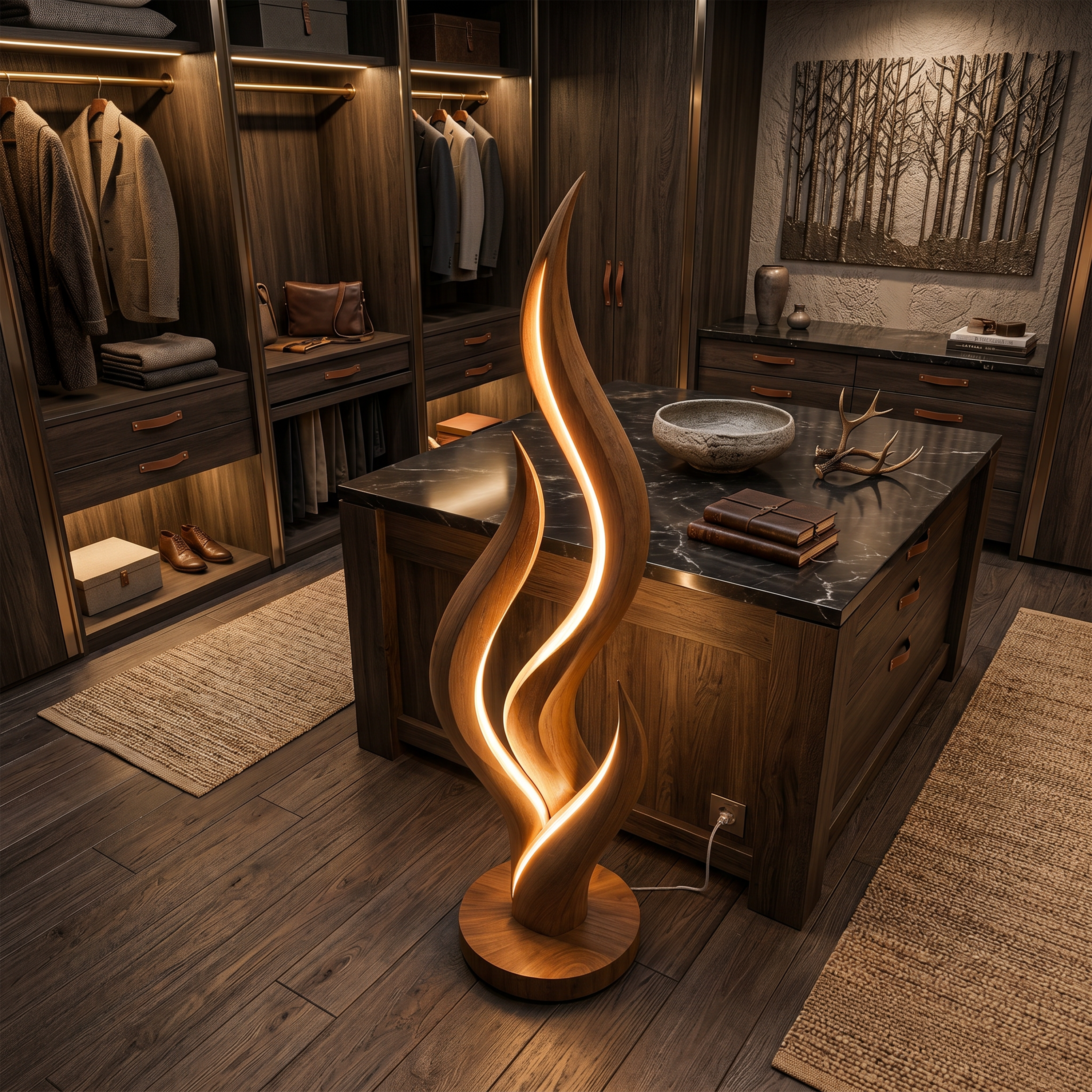 Modern Flow Curve Lamp For Bedroom Corner SILDTTNLAM039