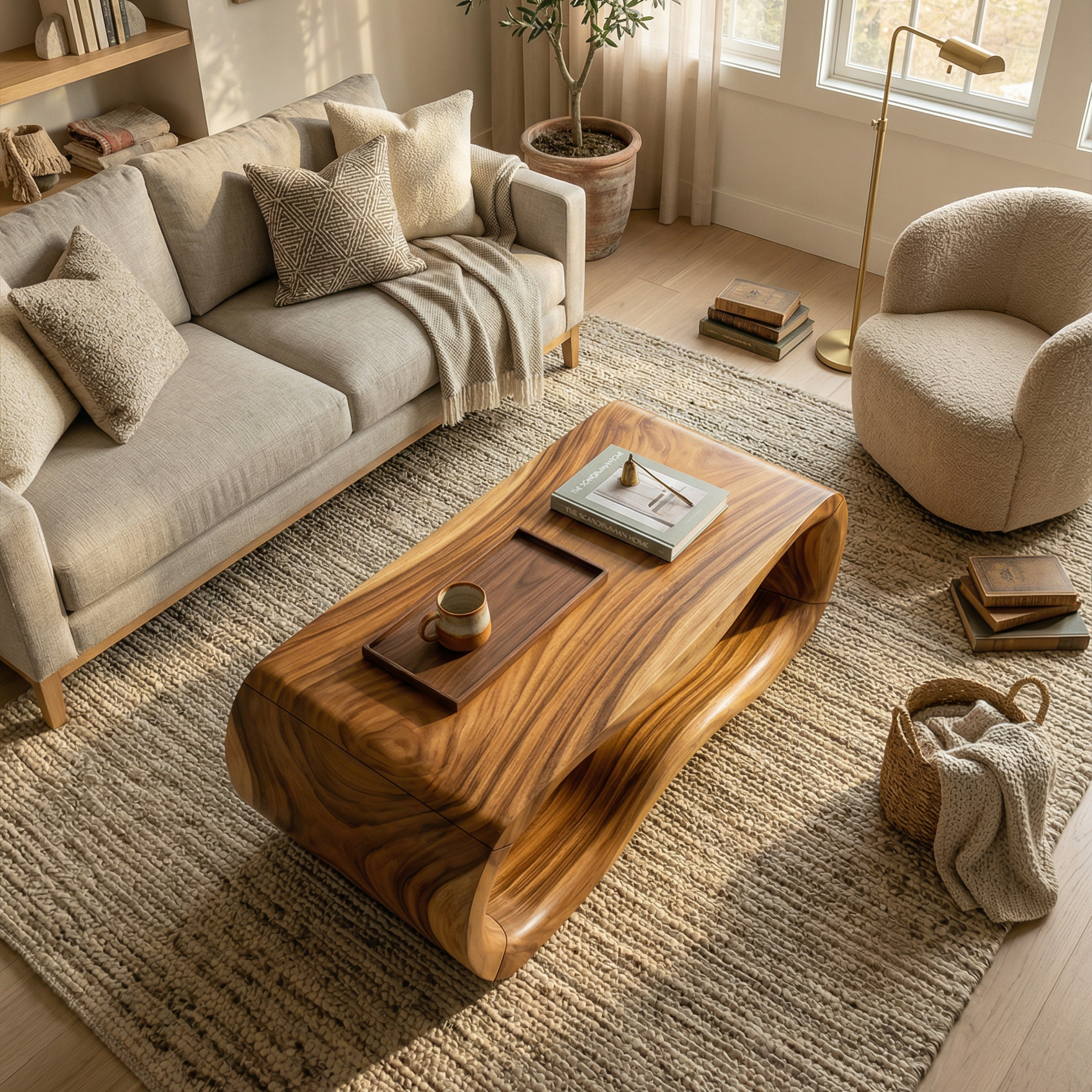 Luxury Sculptural Coffee Table For Villa SILDTTRCF104