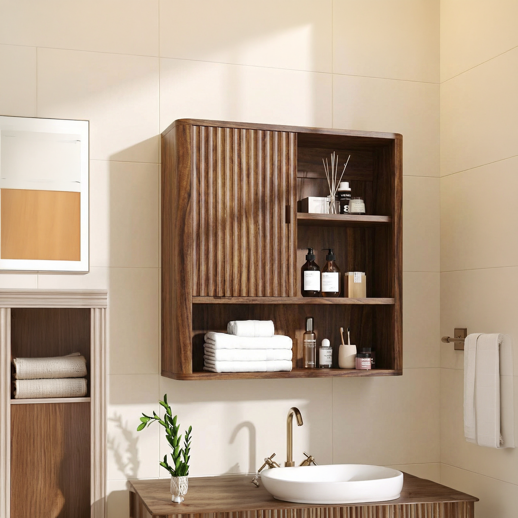 Modern Bathroom Wall Cabinet For Bathroom And Vanity Area SINLSABCT008