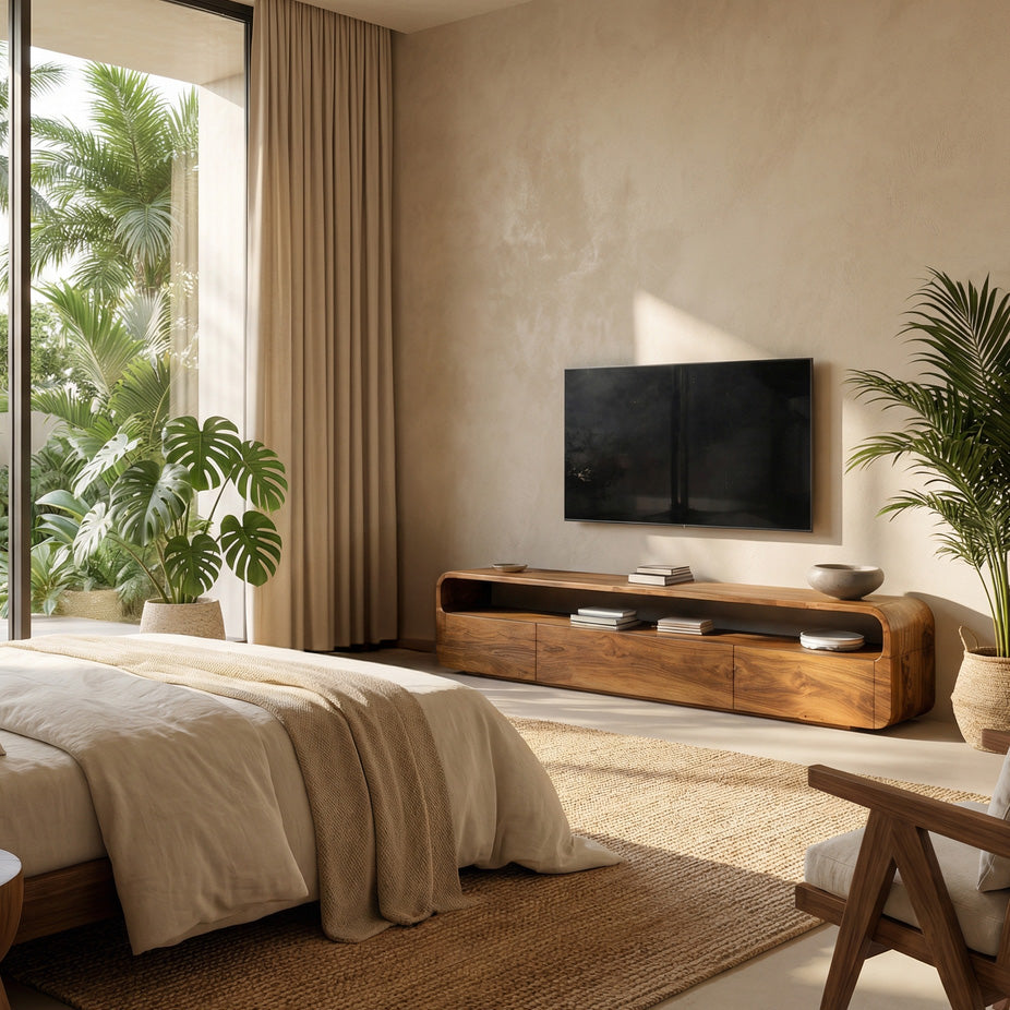 Modern Organic TV Console For Living Room RTTHHNTVC071