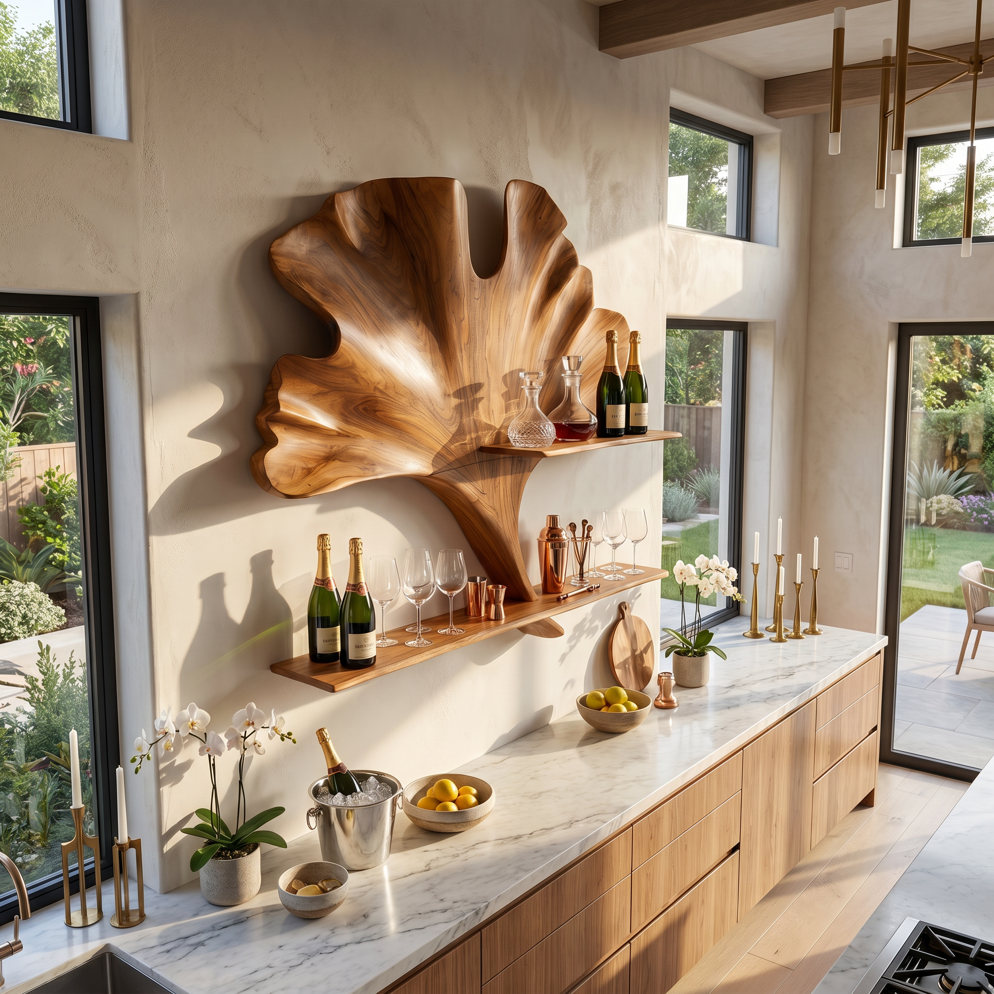 Farmhouse Wall Wine Stand For Kitchen Bar Storage Nook SILDTTRWH079