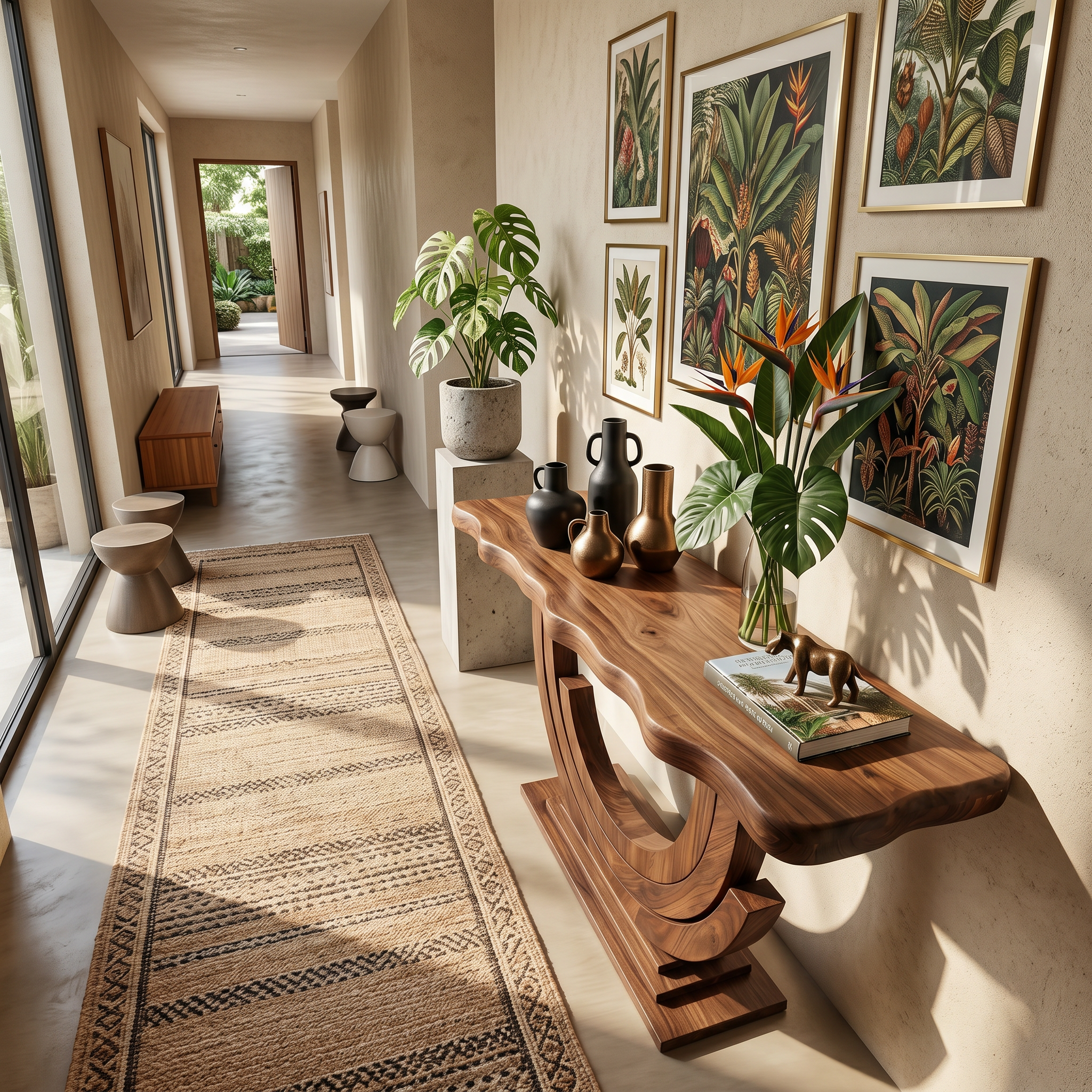 Luxury Infinity Console Table Designer Entryway SILDTTRCS109