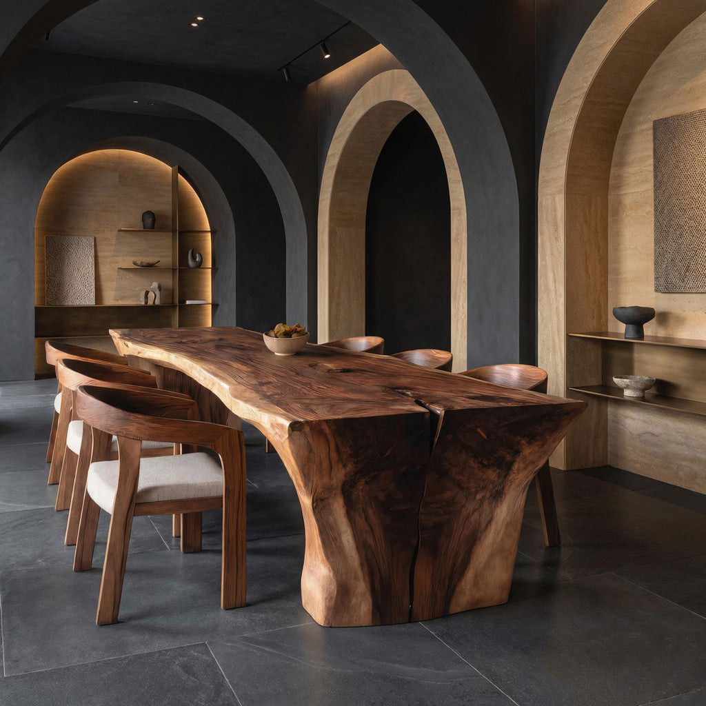 Wabi Sabi Handcrafted Dining Table For Dining Room RTTHHNDN037