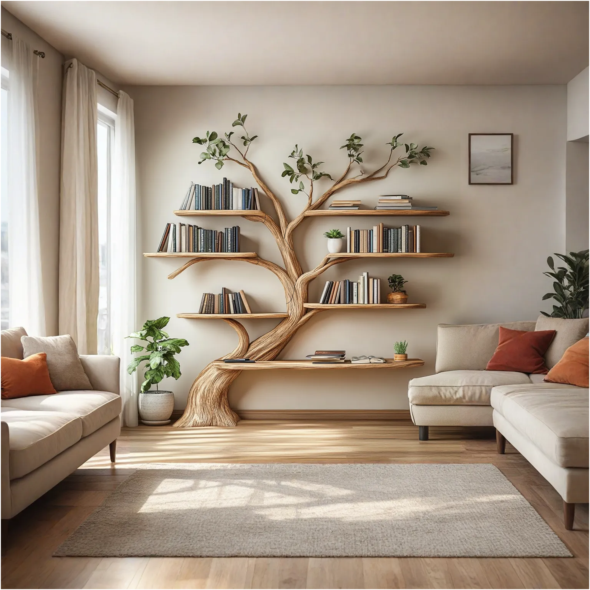 Driftwood Branch Shelf Floating Shelf Wall Mouted SINLTB121