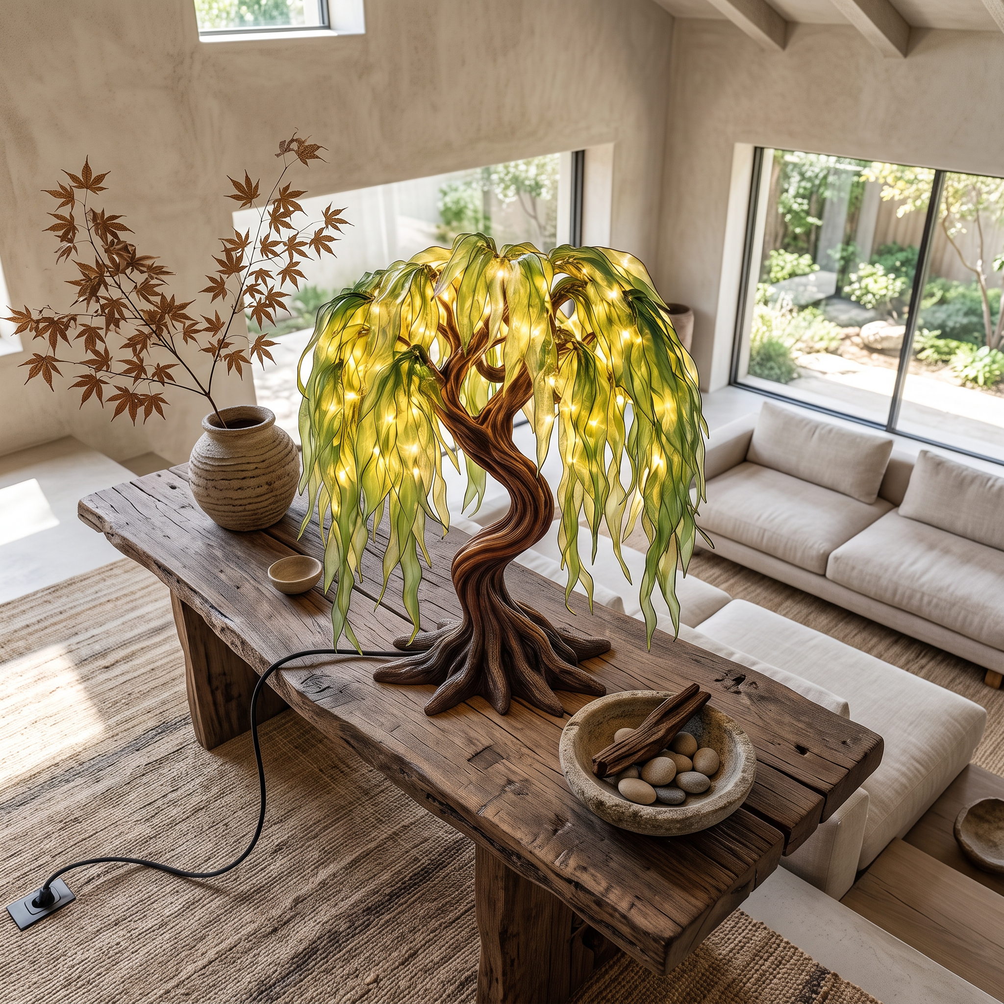 Modern Sculptural Bonsai Tree Table Lamp For Living Room SINLSATL022