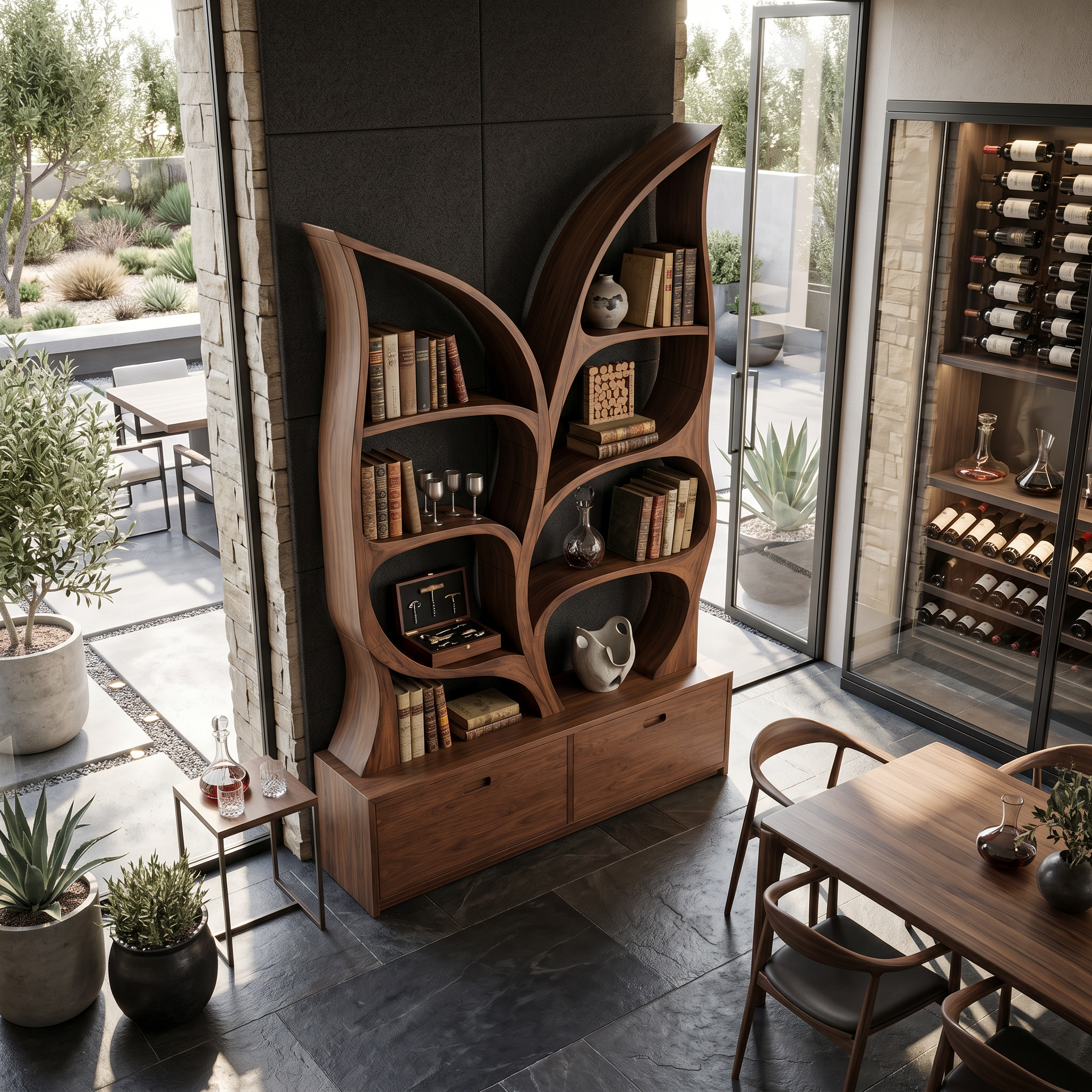 Modern Display Bookshelf For Quiet Reading Room SILDTTNBS042