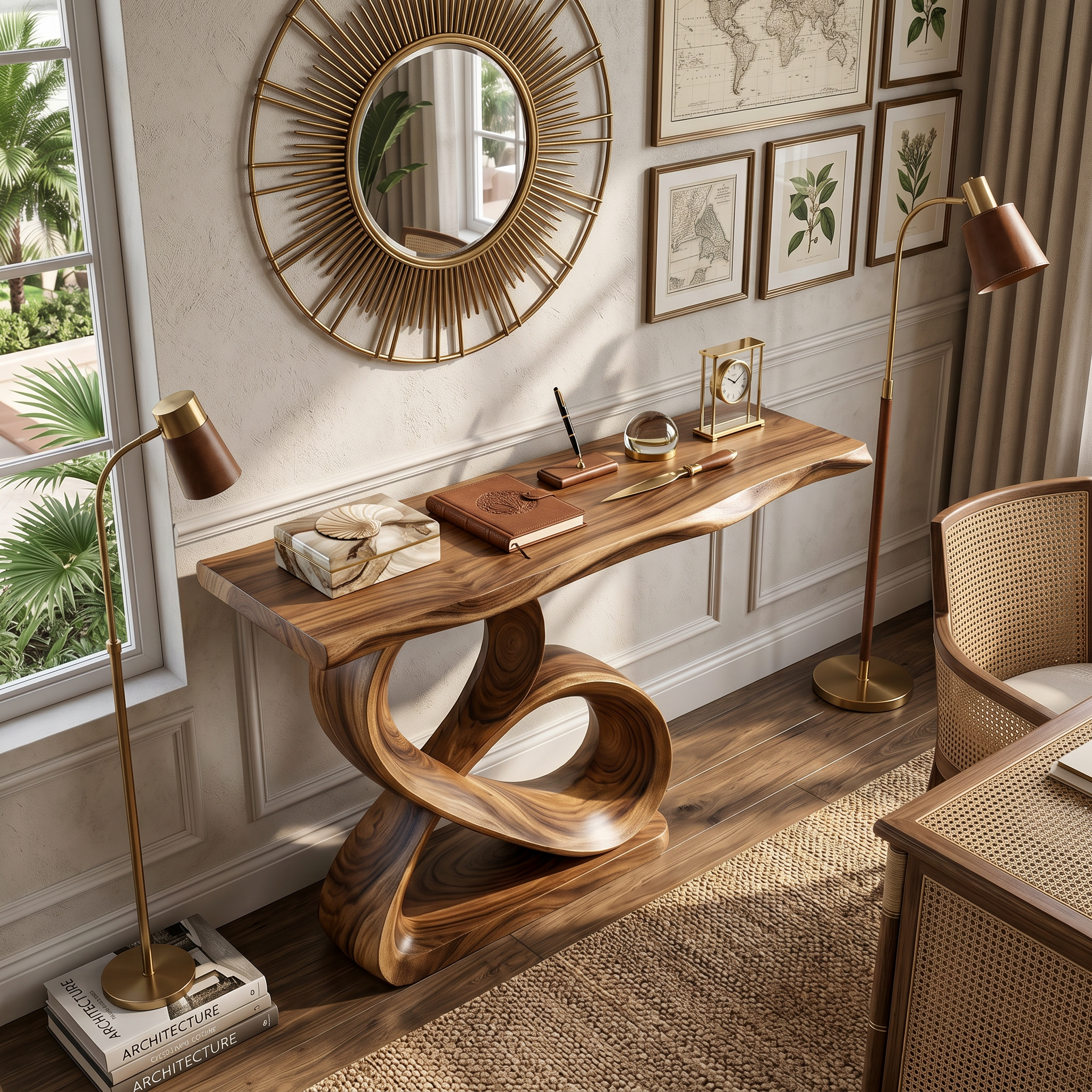 Luxury Loop Base Console Table Designer Hallway SILDTTRCS098