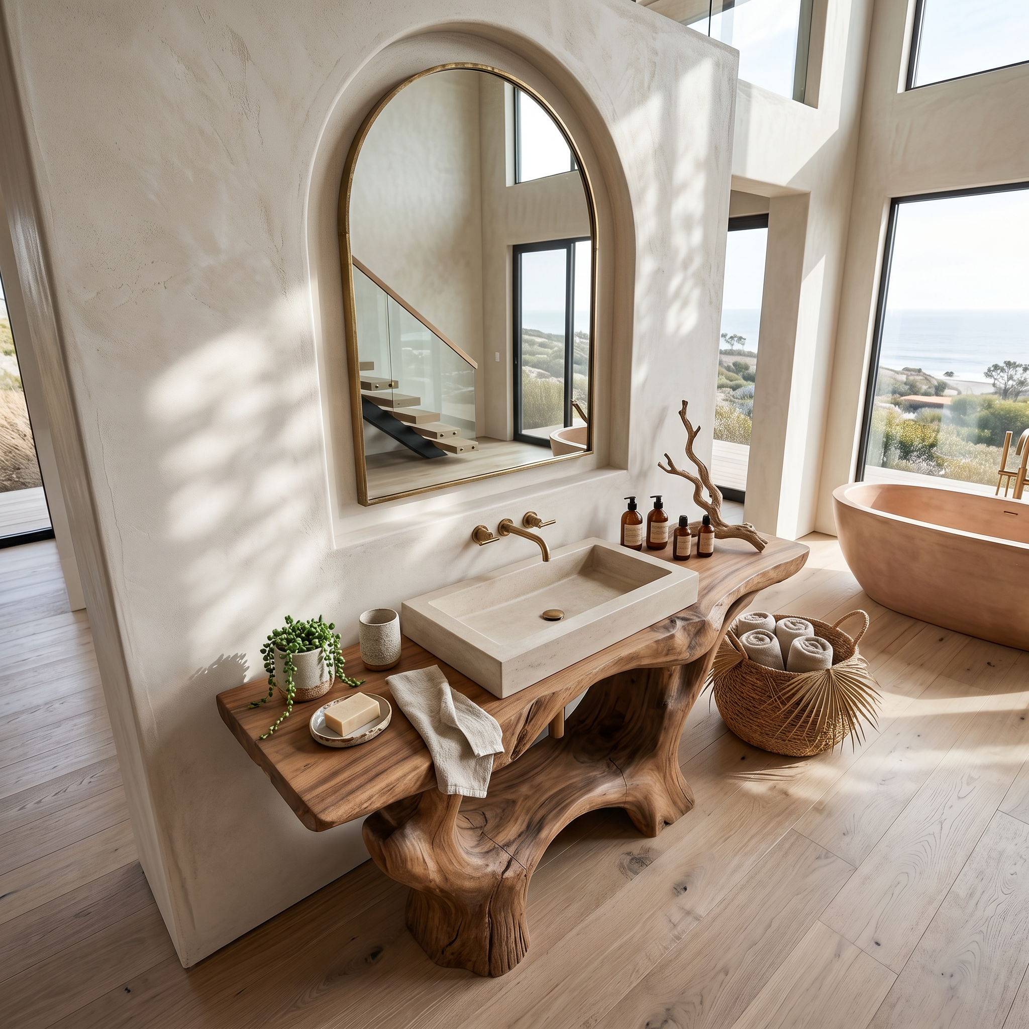 Farmhouse Solid Wood Vanity For Rustic Bathroom SILDTTRBRV001