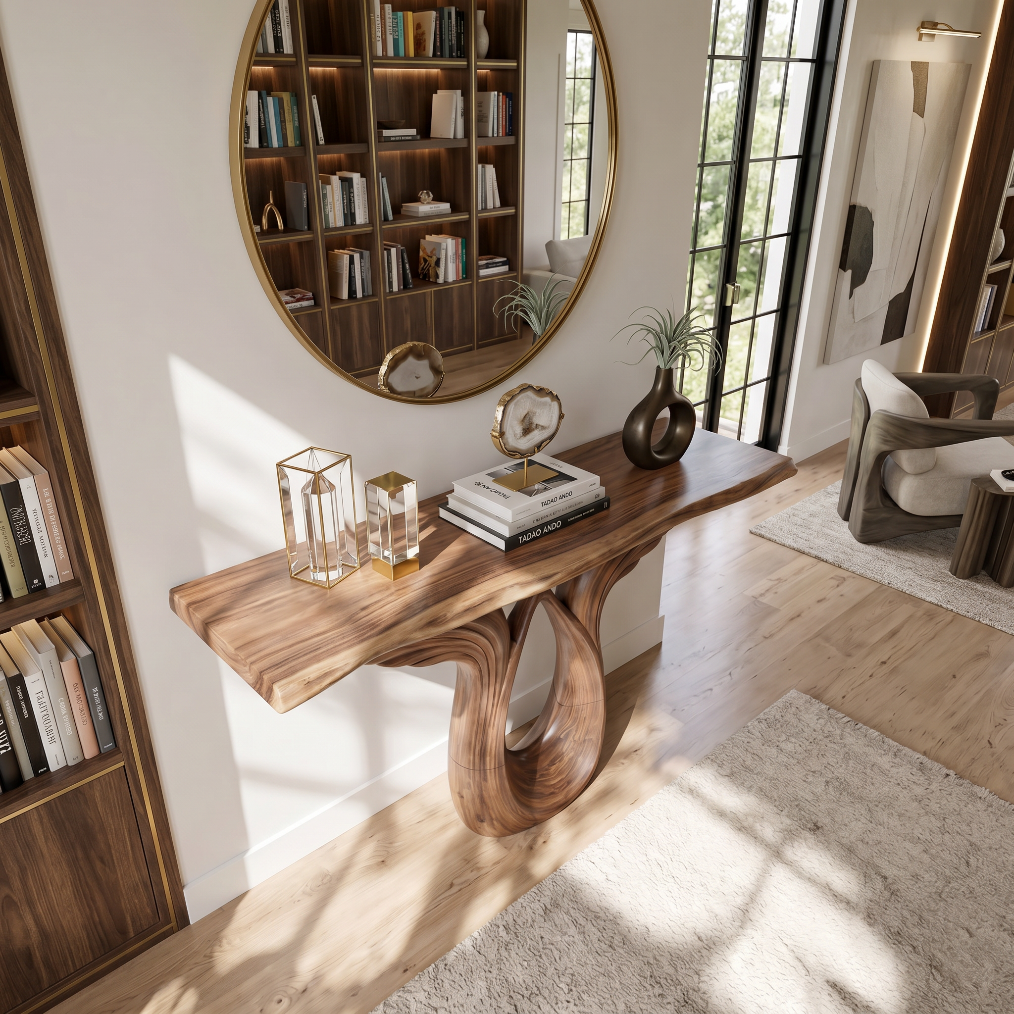 Luxury Winged Console Table Designer Residence SILDTTRCS081