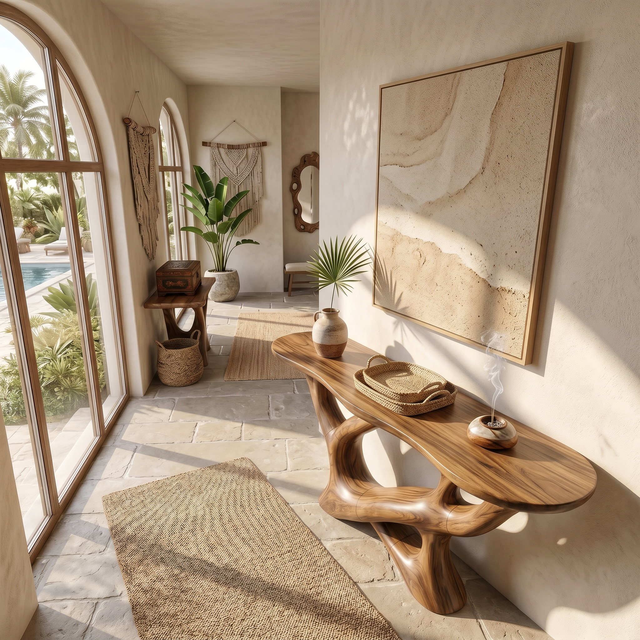 Modern Infinity Console Table Luxury Residence SILDTTRCS106