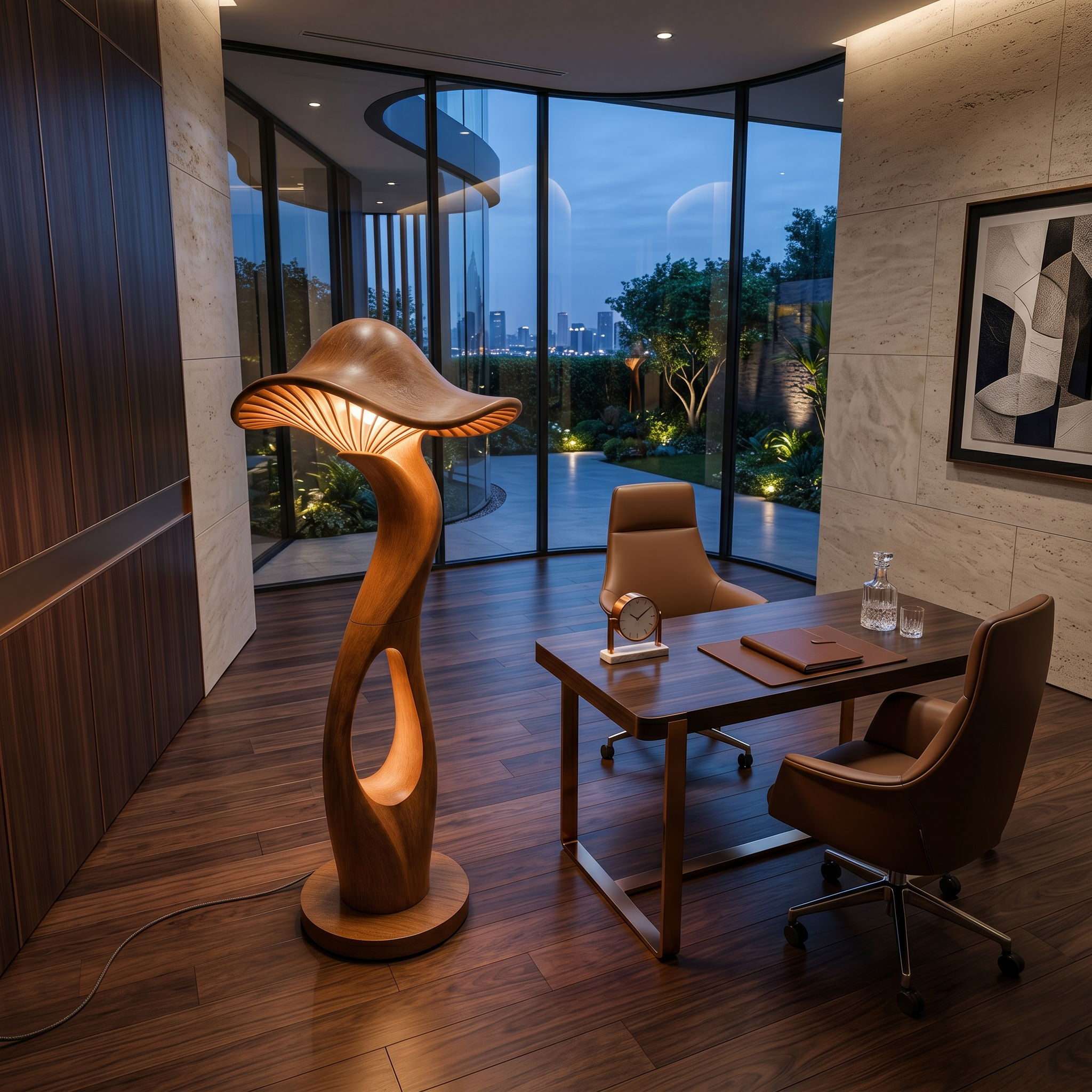 Modern Toadstool Floor Lamp For Lounge Area SILDTTNLAM009