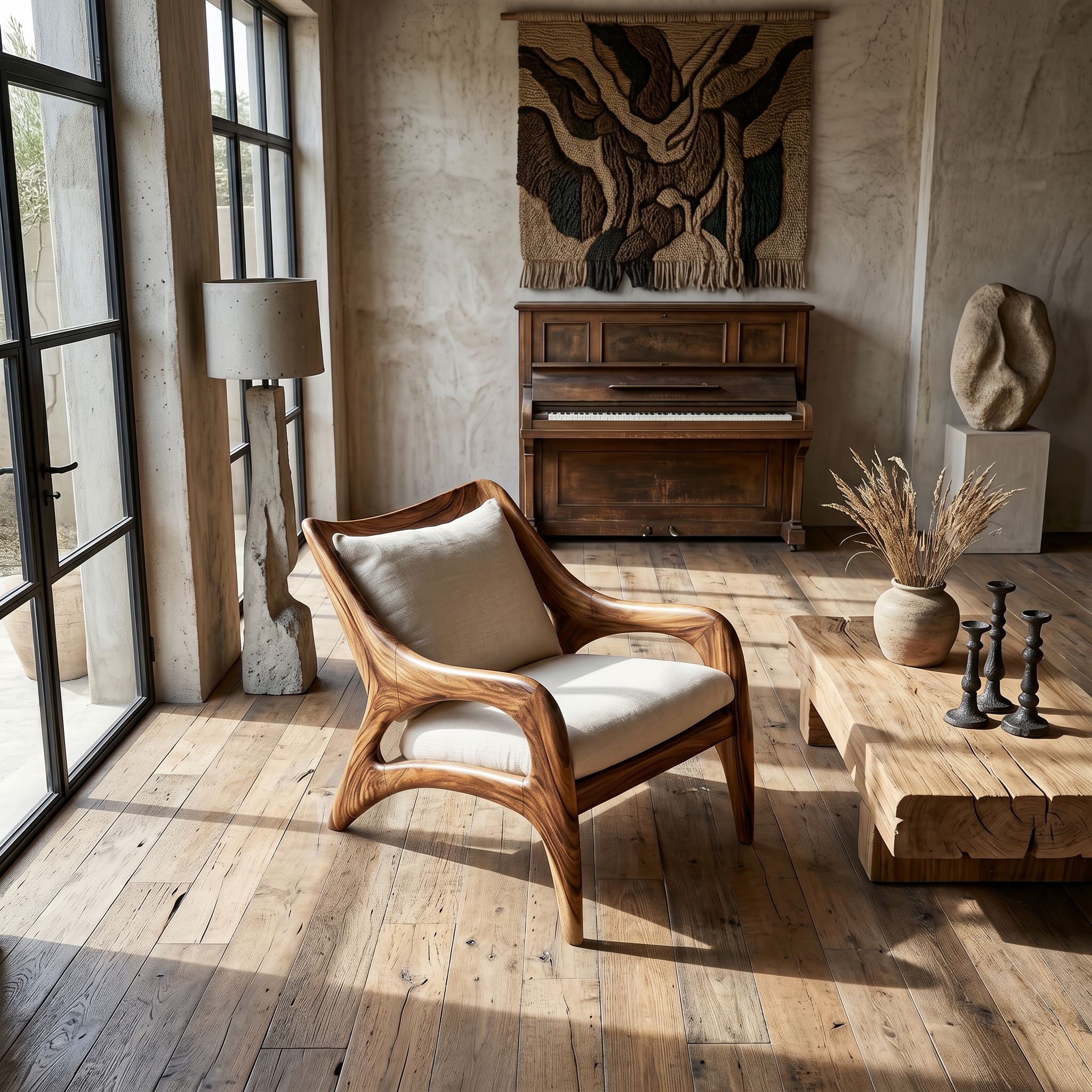 Contemporary Wooden Lounge Chair for Refined Porch Living SILDTTRCHR028