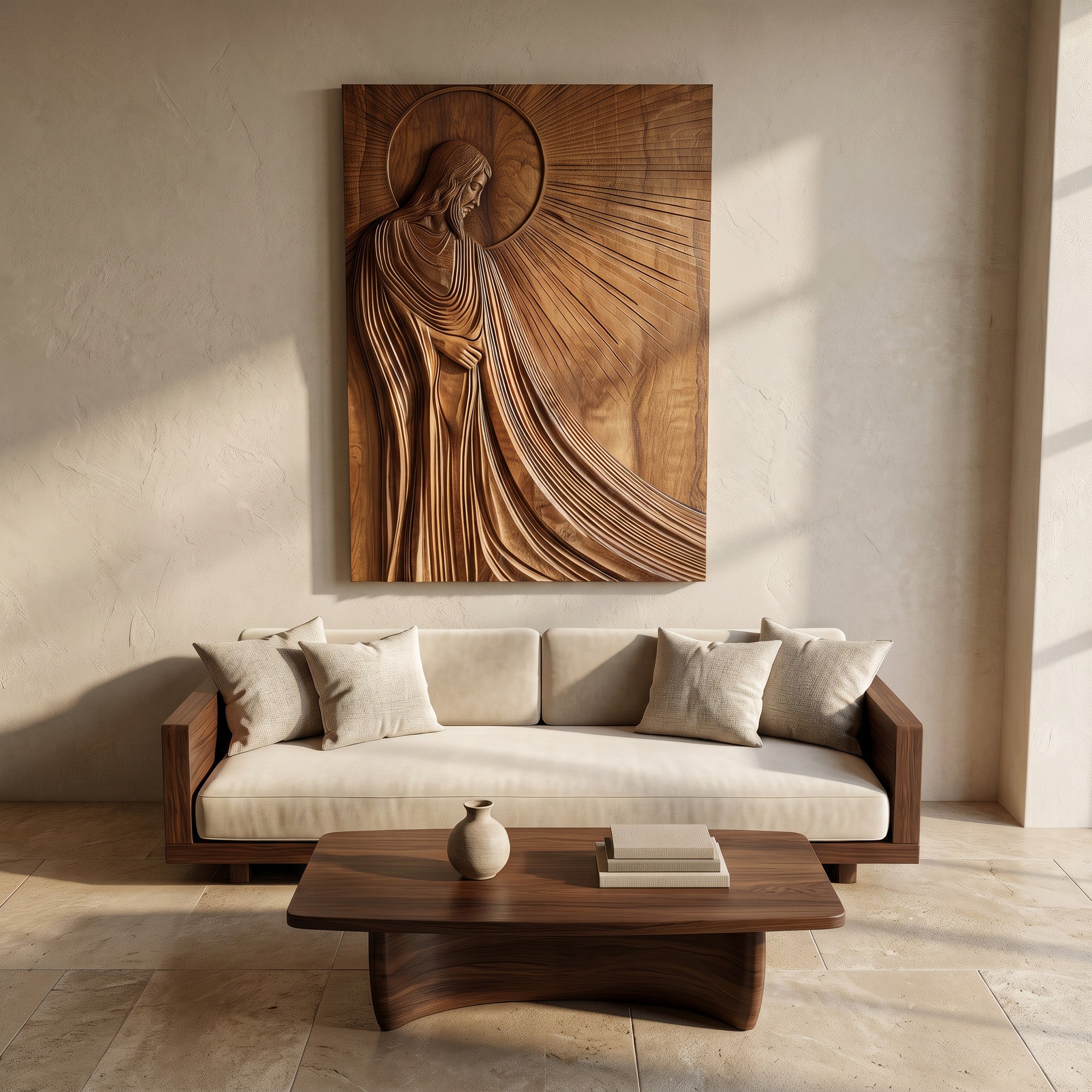 Contemporary Religious Wall Art For Living Room RTTHHNWA198