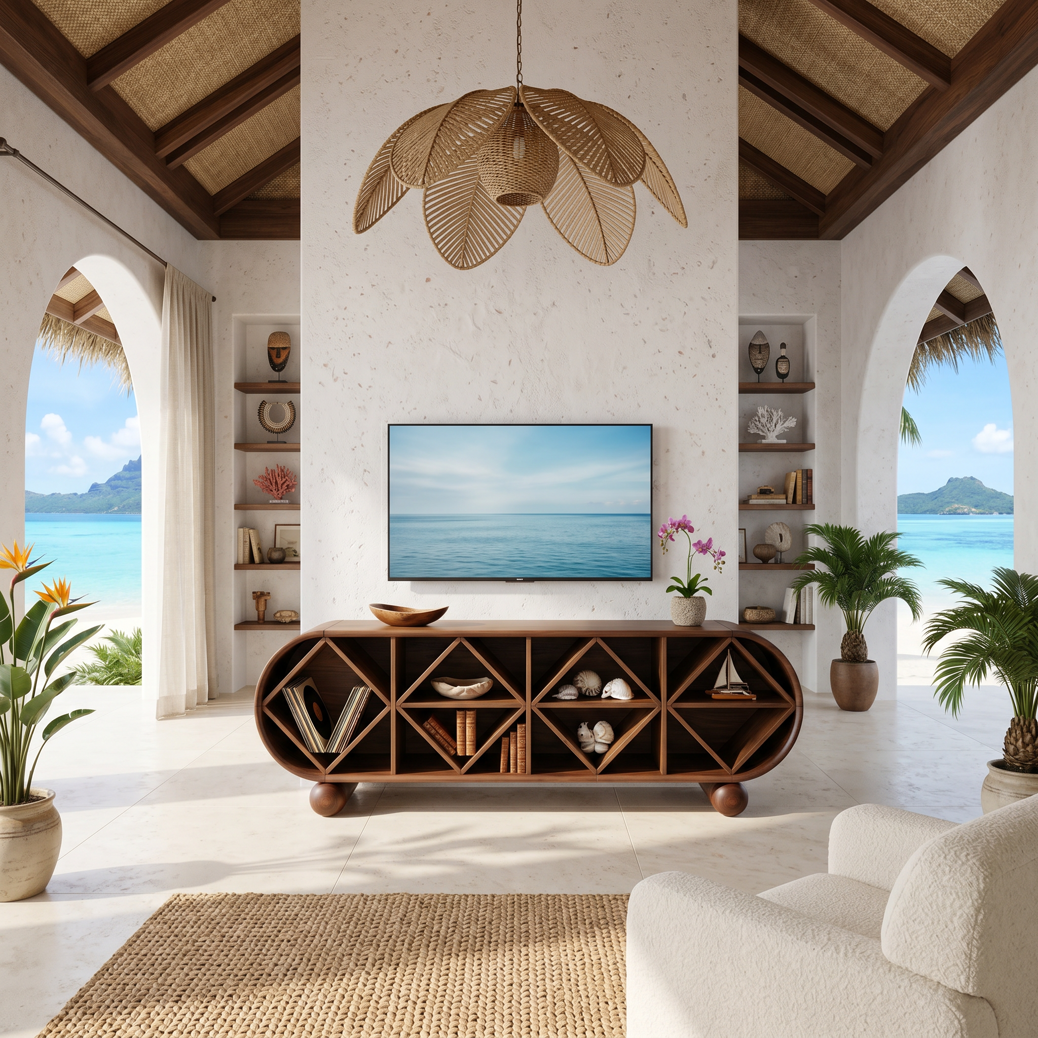 Contemporary Linear TV Console For Modern Living Space SILDTTNTVC149