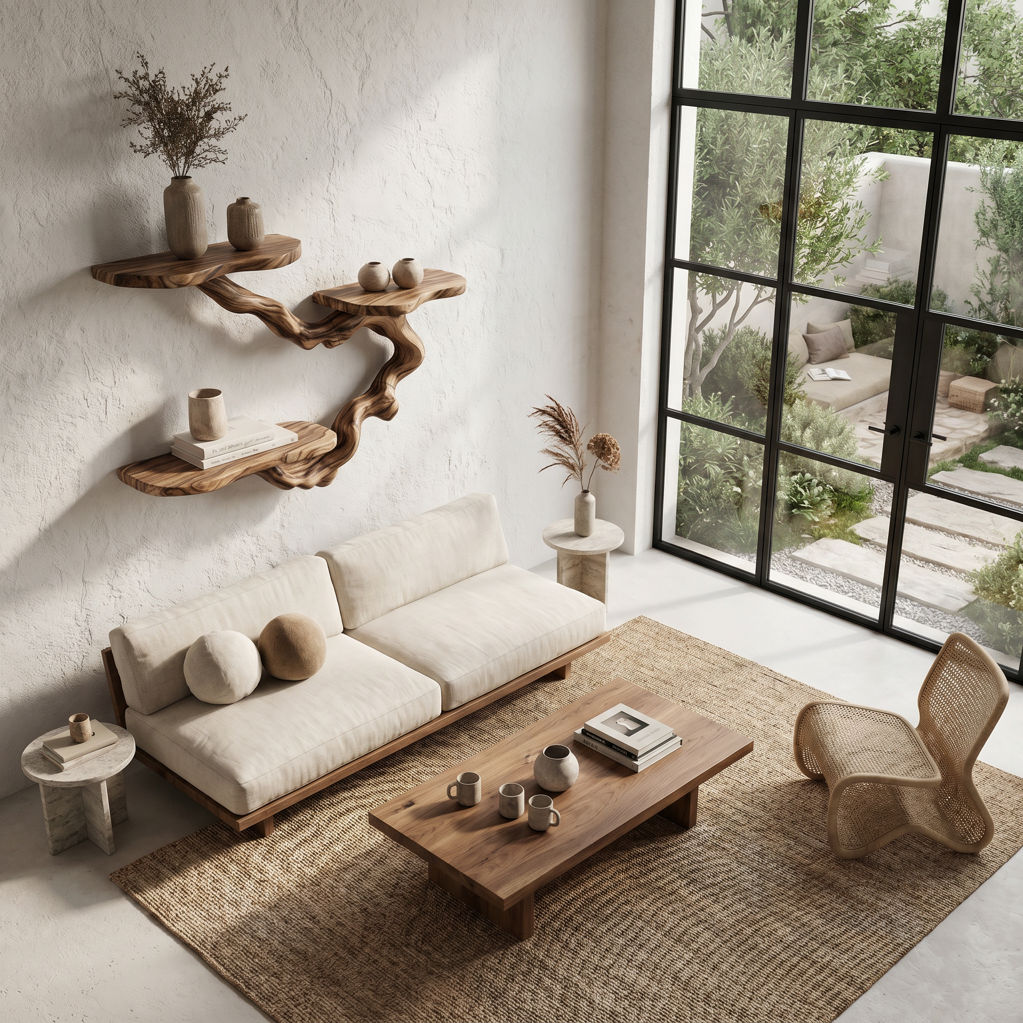 Rustic Floating Shelf With Display Storage For Living Room SINLHAFL551