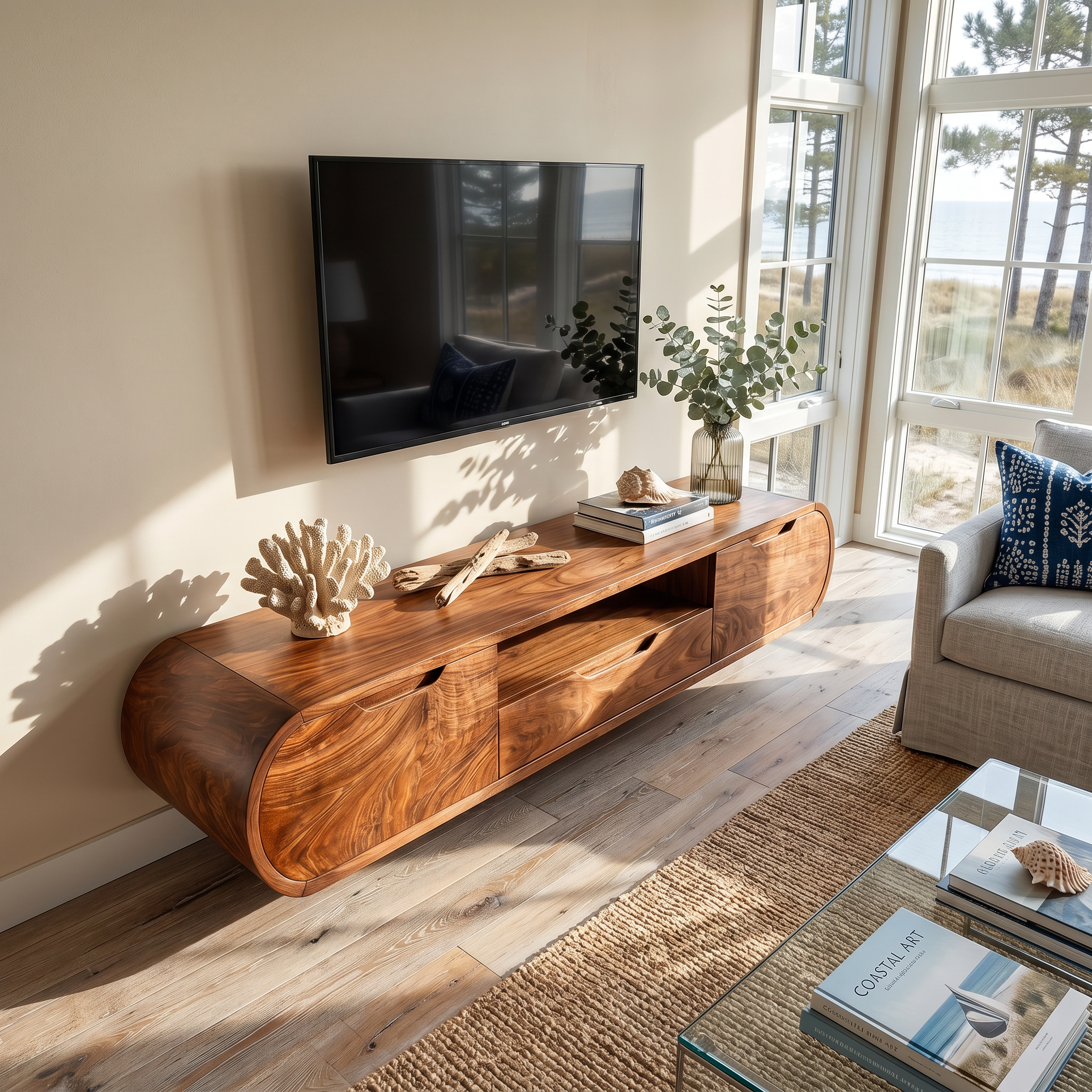Contemporary Wooden Media Console For Urban Interior SILDTTRTVC082
