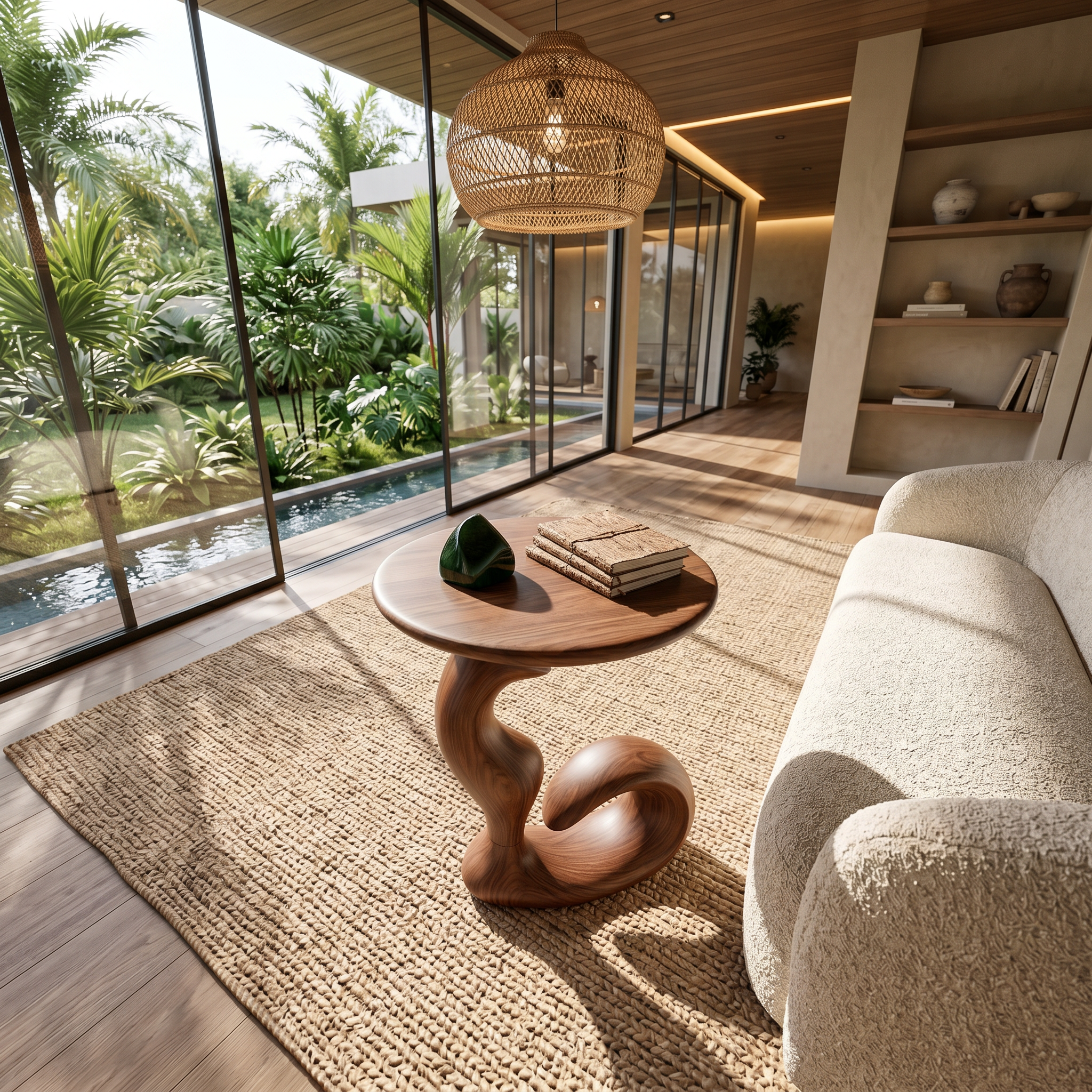 Organic Sculptural Side Table Luxury Living Room SILDTTRSTA016