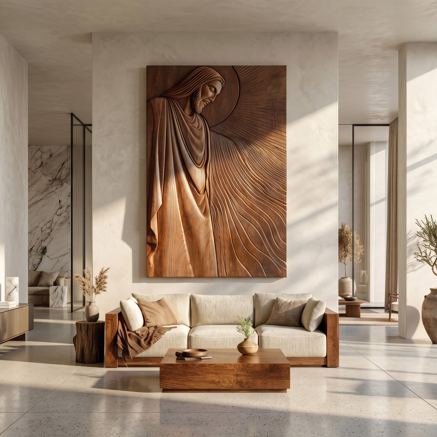 Organic Modern Sacred Wall Art For Living Room RTTHHNWA197