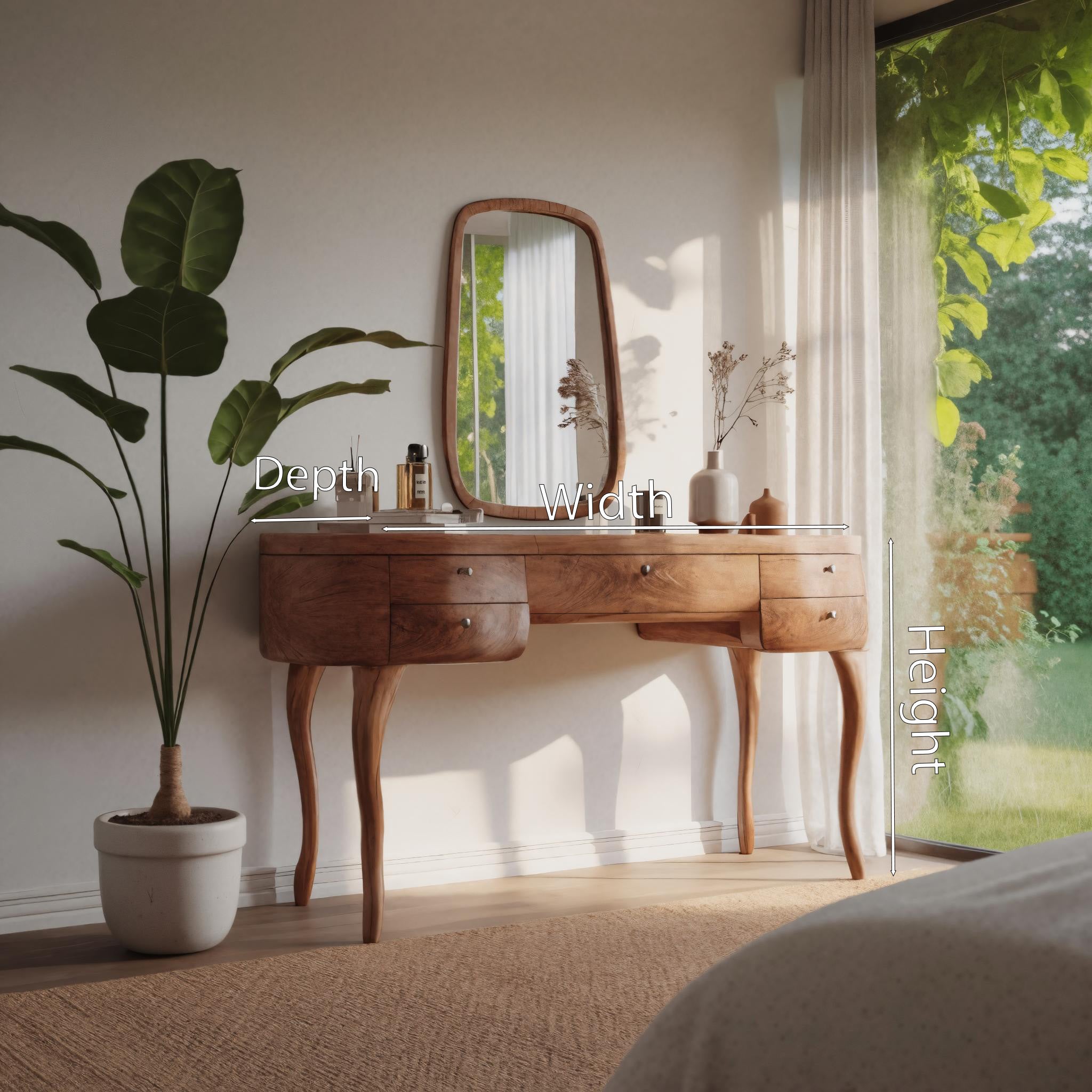 Vintage Dressing Table With Drawers For Bedroom SITHHNVAN001