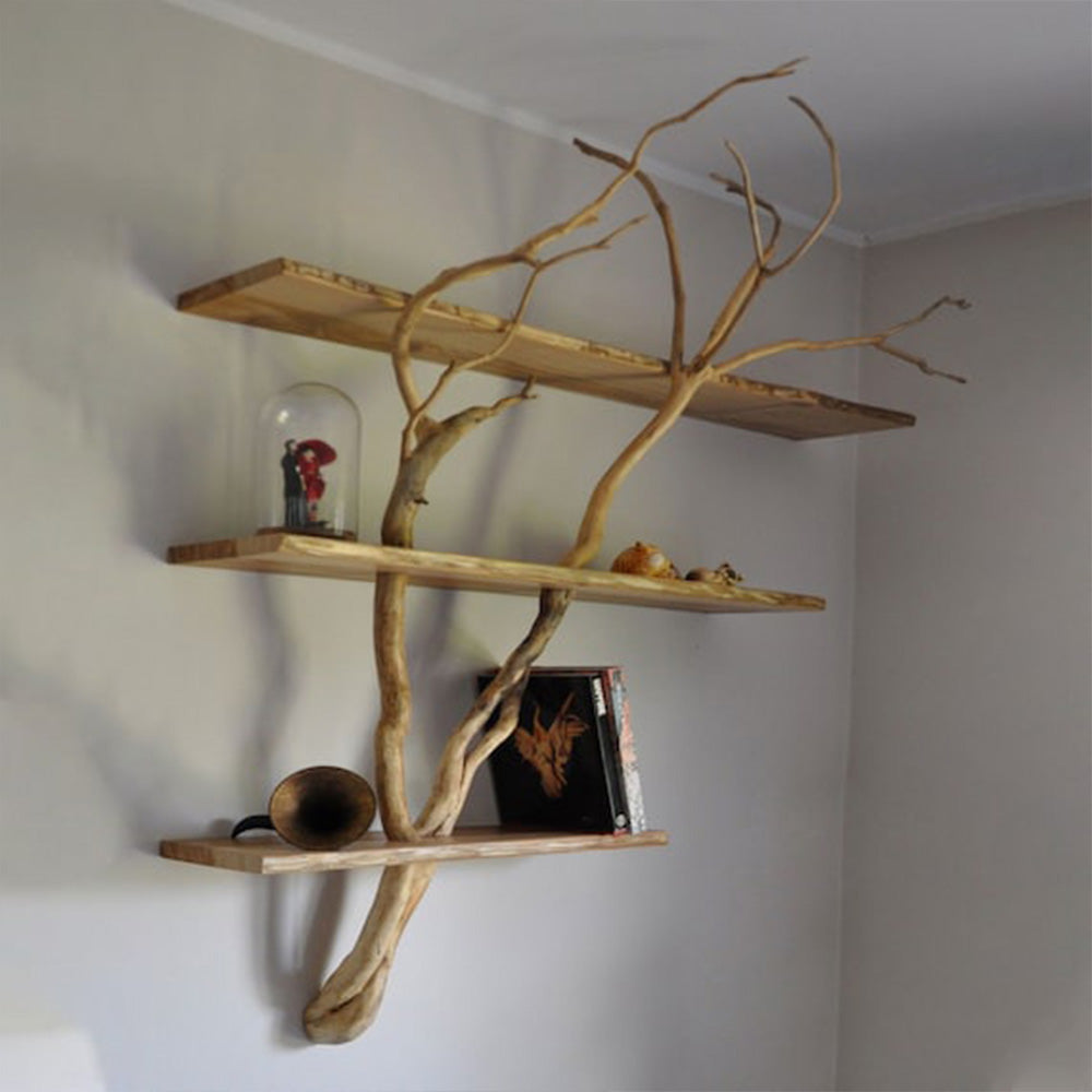 Floating Shelves Tree Branch Shelf Bookcase Art SINLTB026