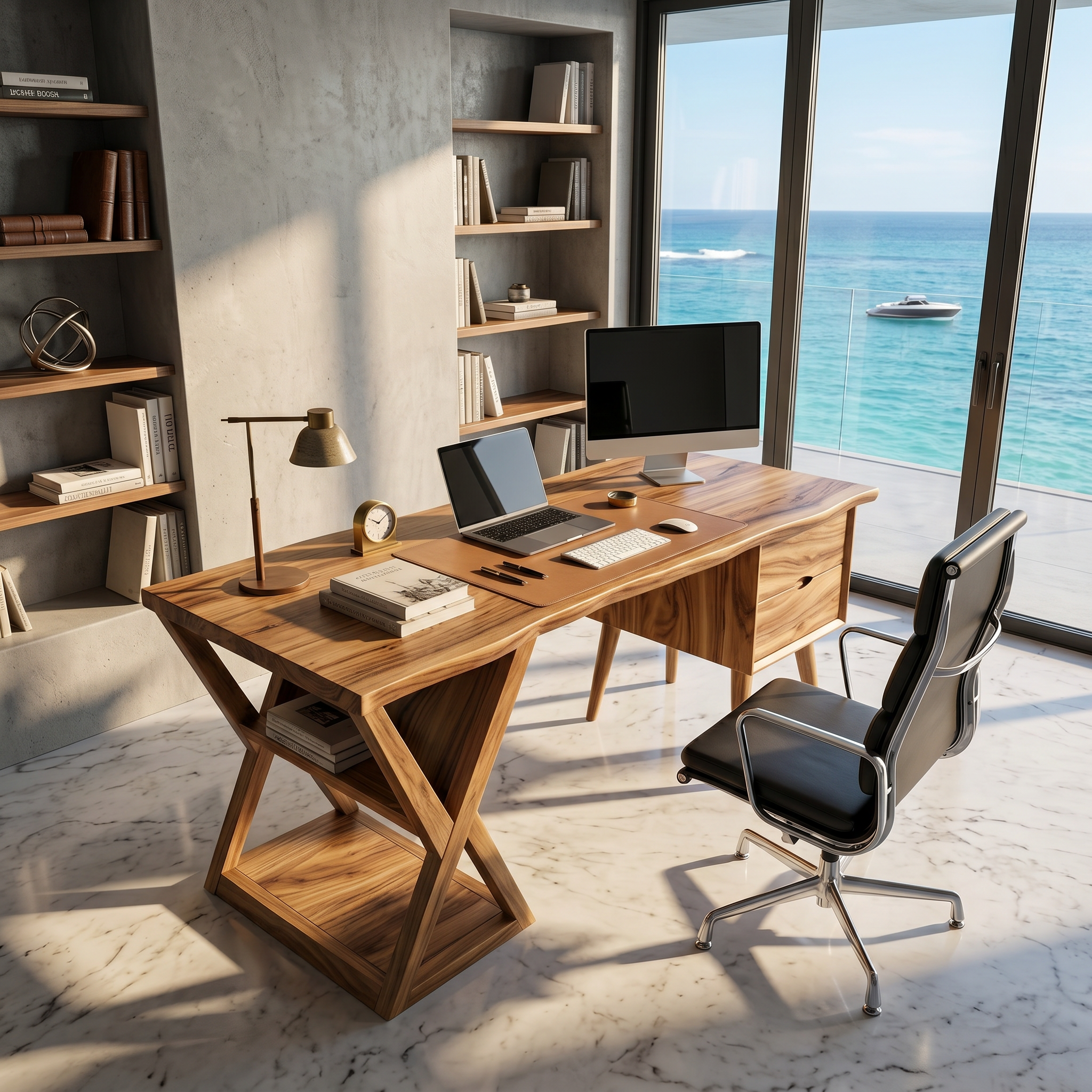 Minimalist Executive Desk Creative Office SILDTTRDE026