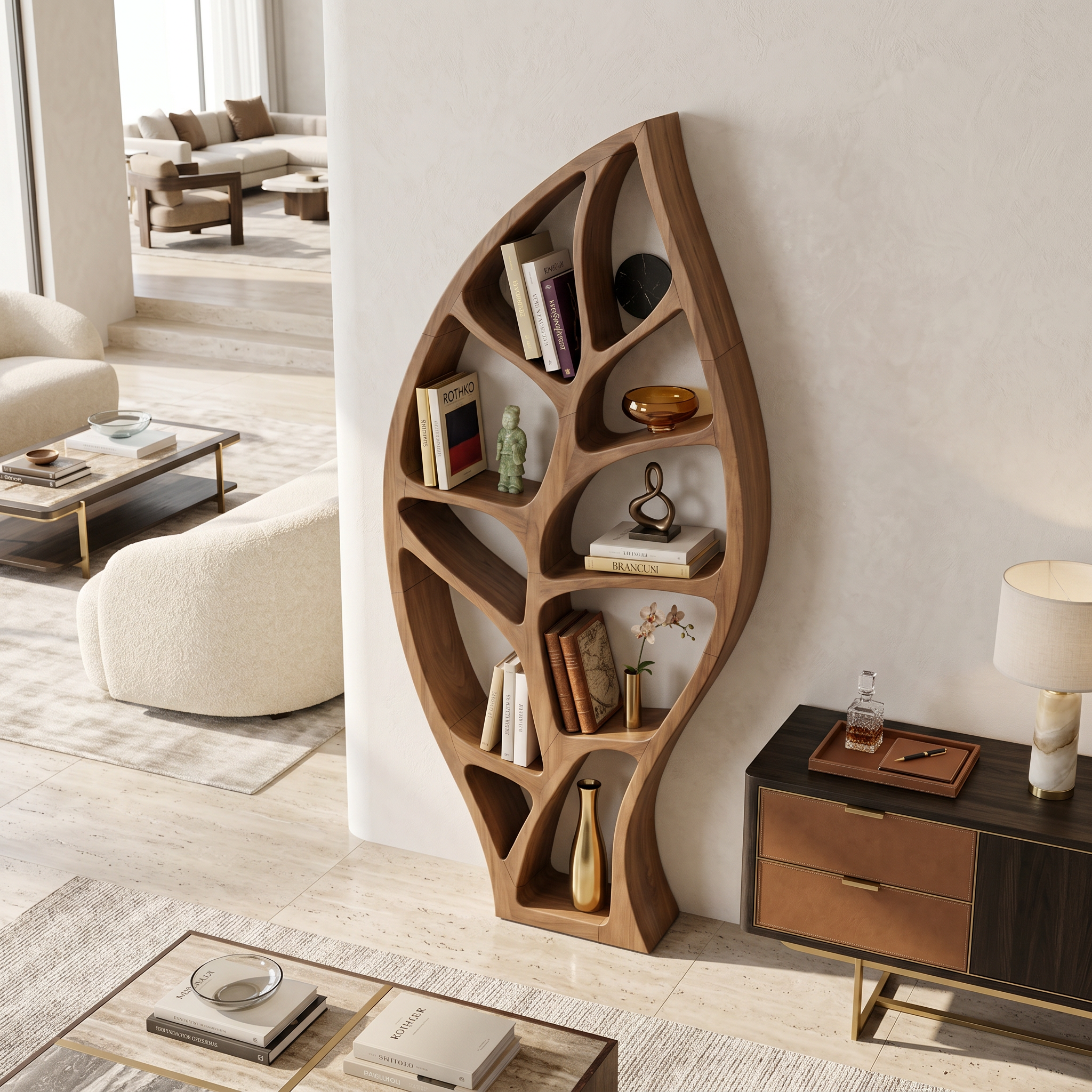 Minimalist Open Bookcase For Modern Home Office SILDTTNBS043