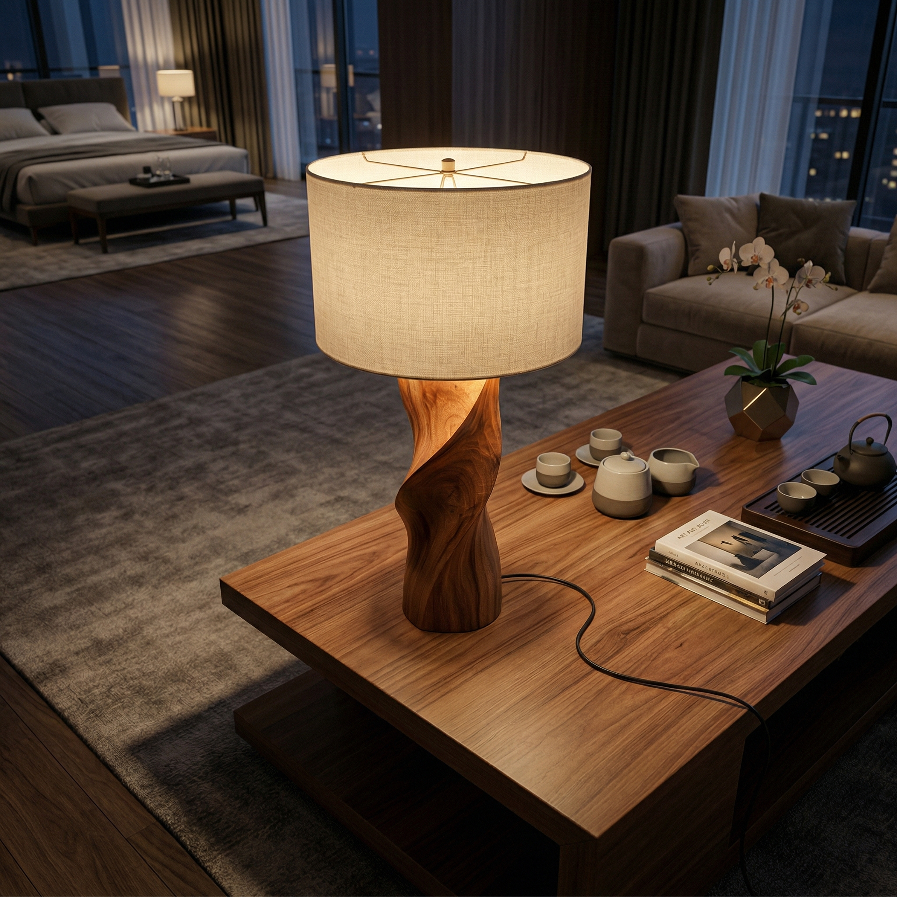 Modern Accent Table Lamp Bedroom Living Room Hotel Room Corner SILDTTRLAM036