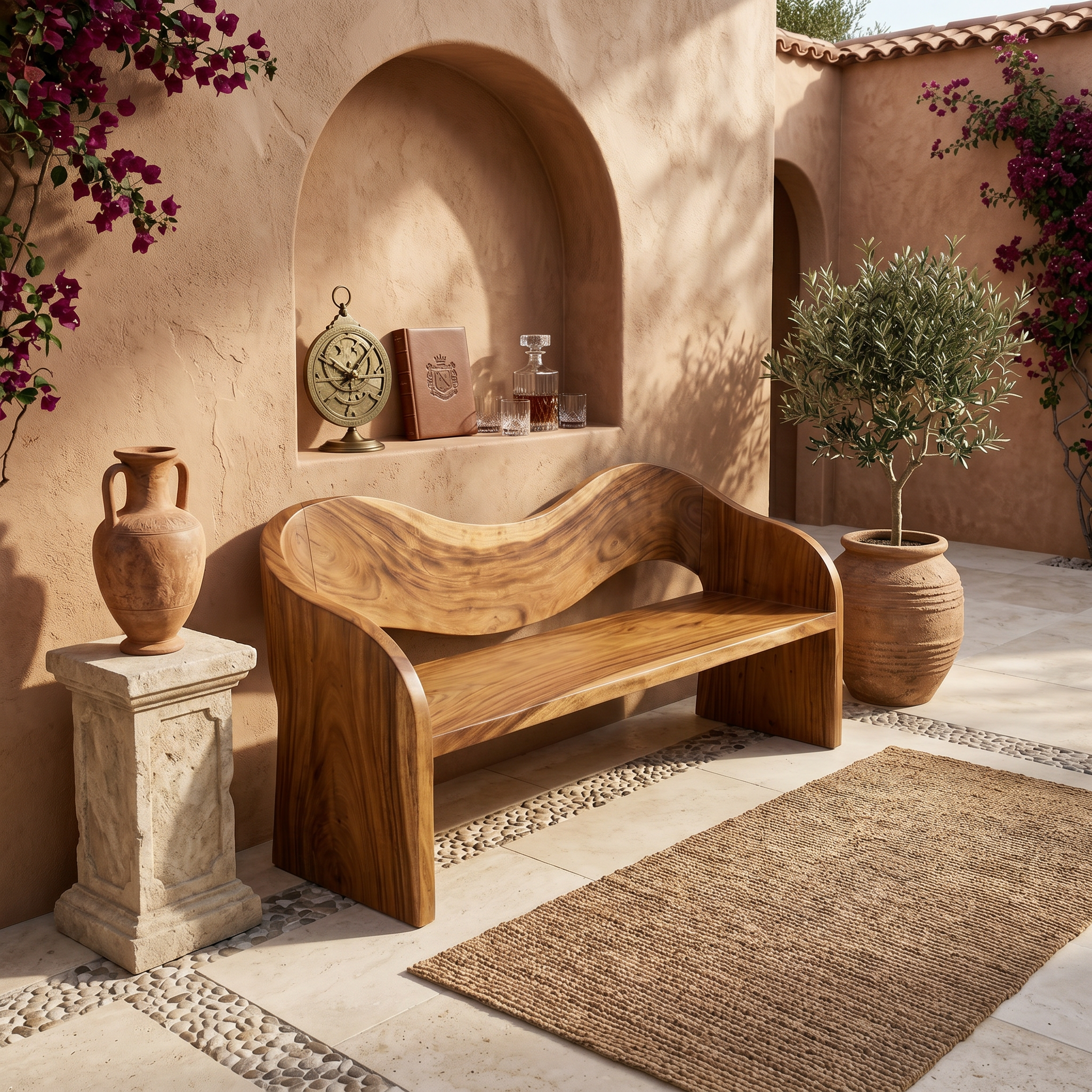Contemporary Accent Bench Modern Residence SILDTTRBEN057