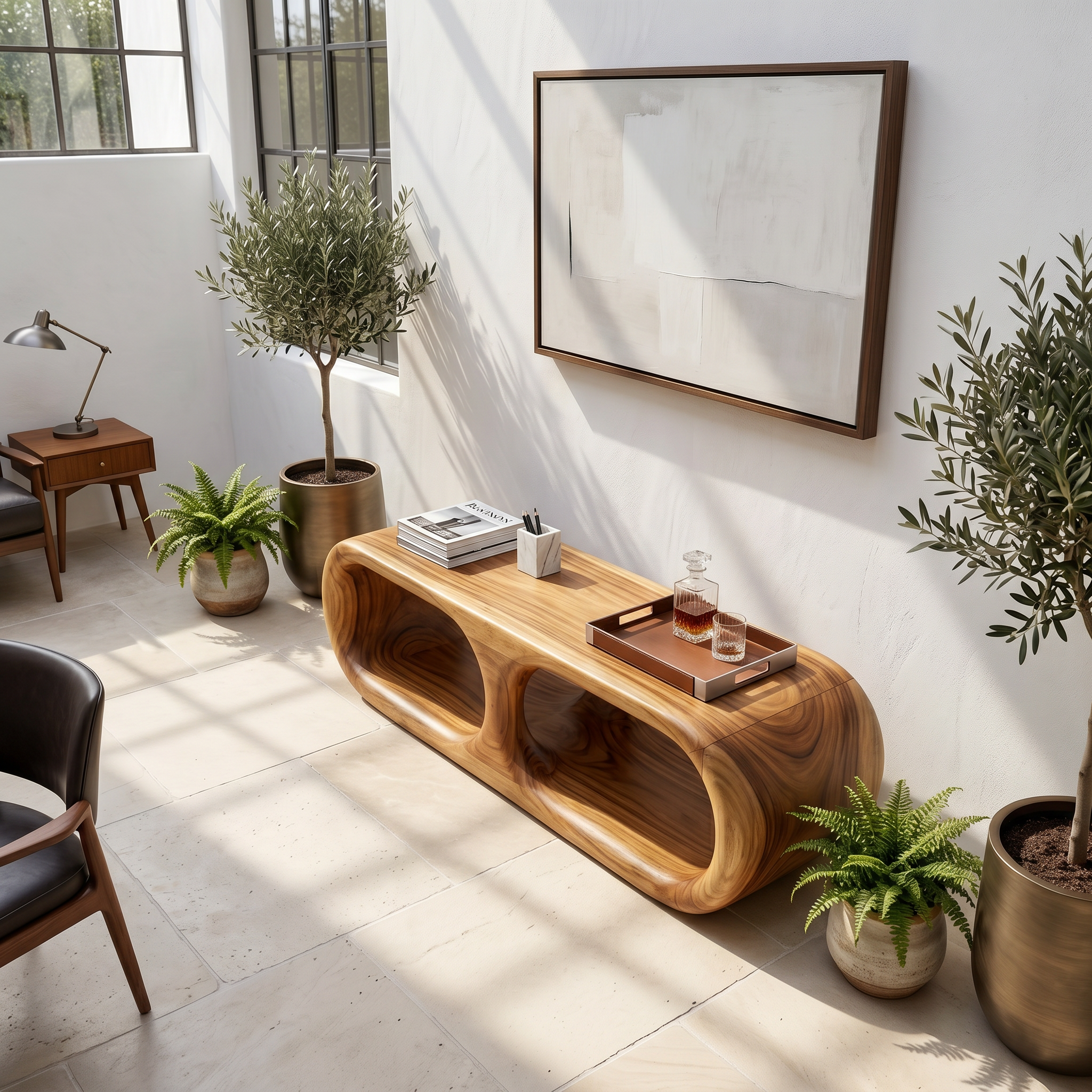 Japandi Wooden Bench Serene Entryway SILDTTRBEN058