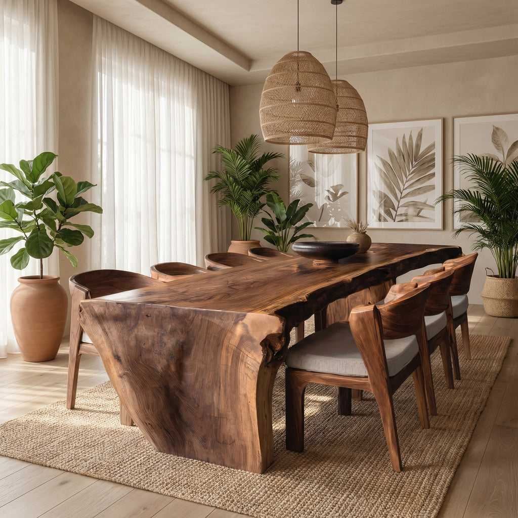 Organic Wabi Sabi Dining Table For Dining Room RTTHHNDN040