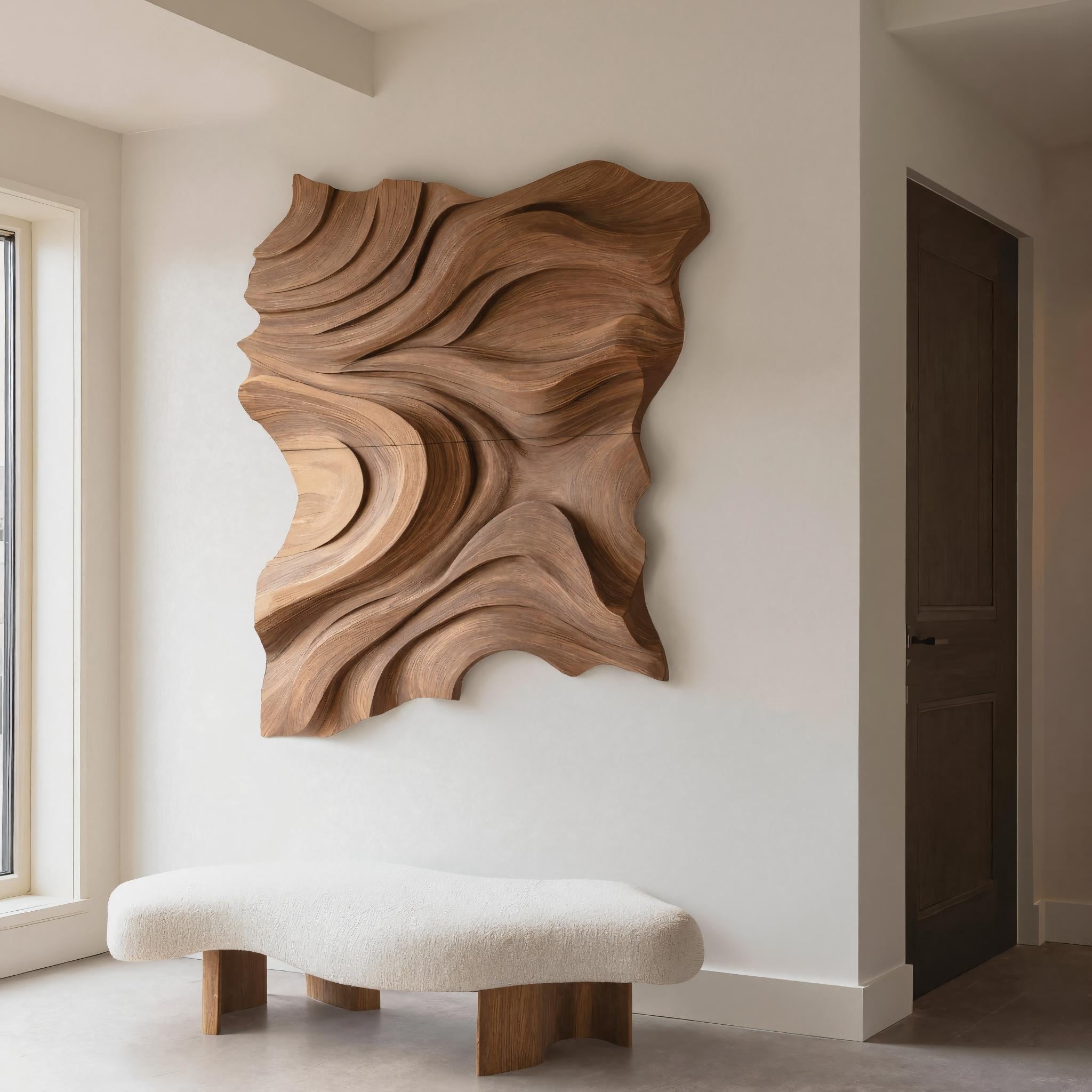 Modern Abstract Wall Sculpture For Living Room Decor RTTHHNWA070