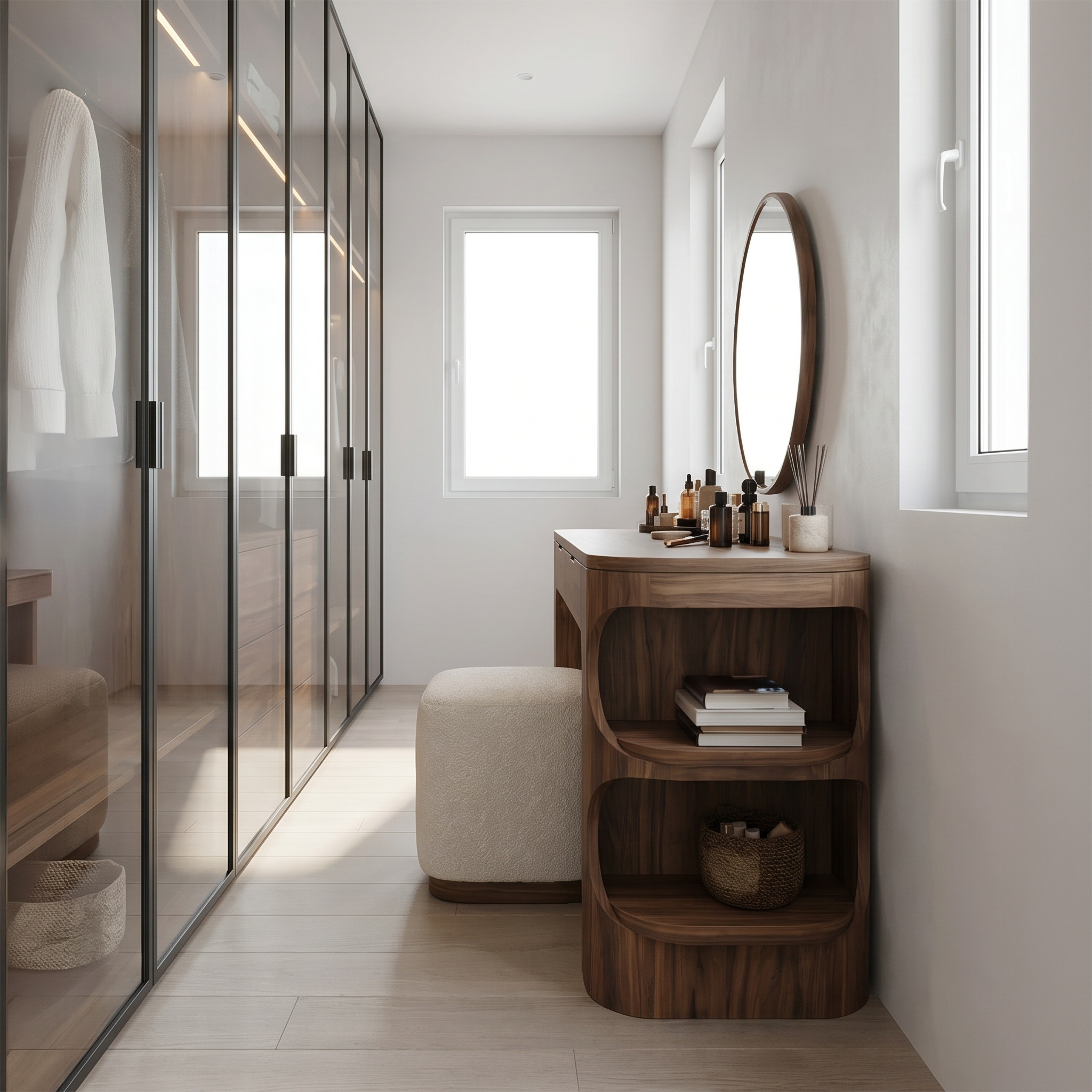 Minimalist Vanity Table With Drawer Storage For Bedroom SINLSABDT074