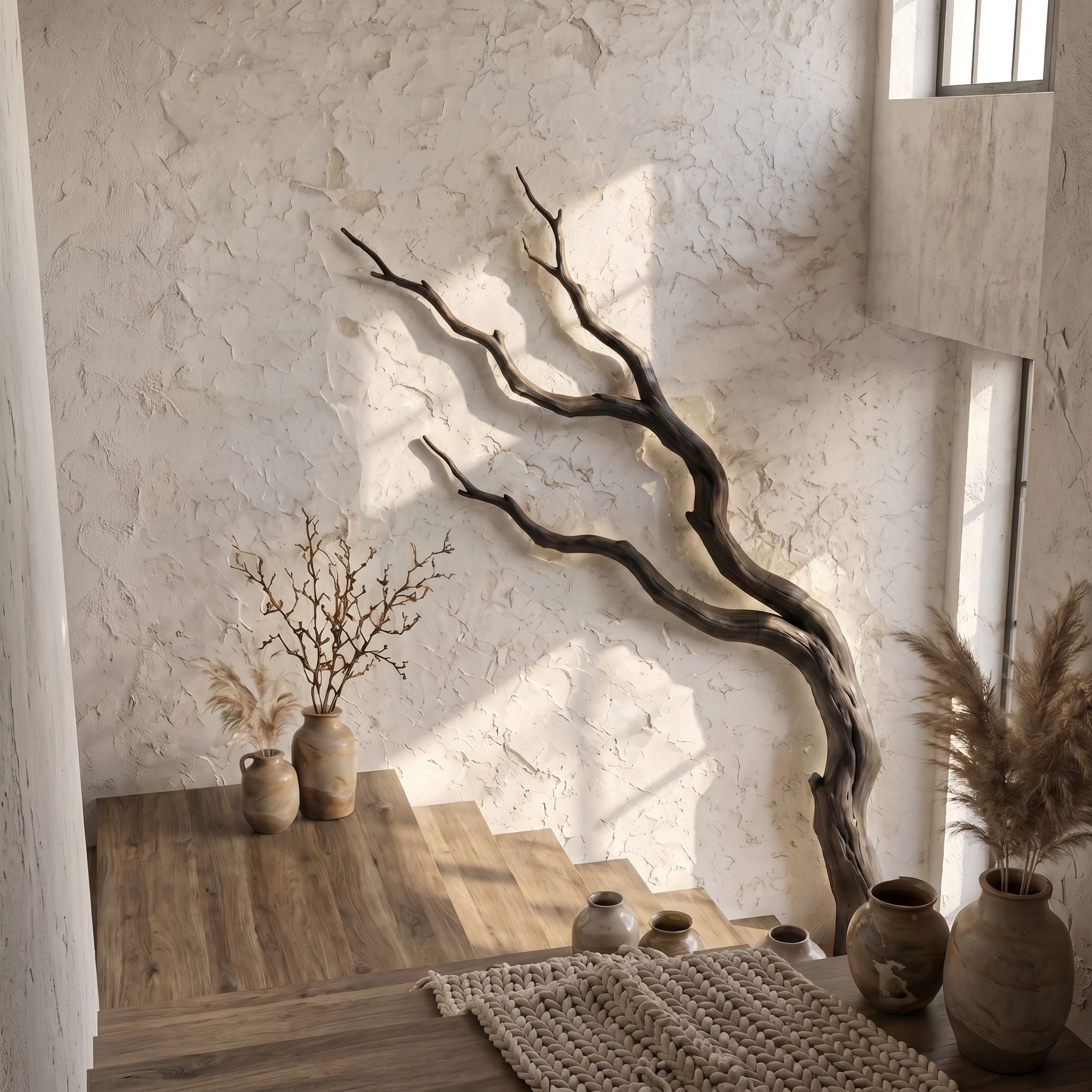 Contemporary Wall Decor Sculptural Branch Design For Living Room SINLSAWD131
