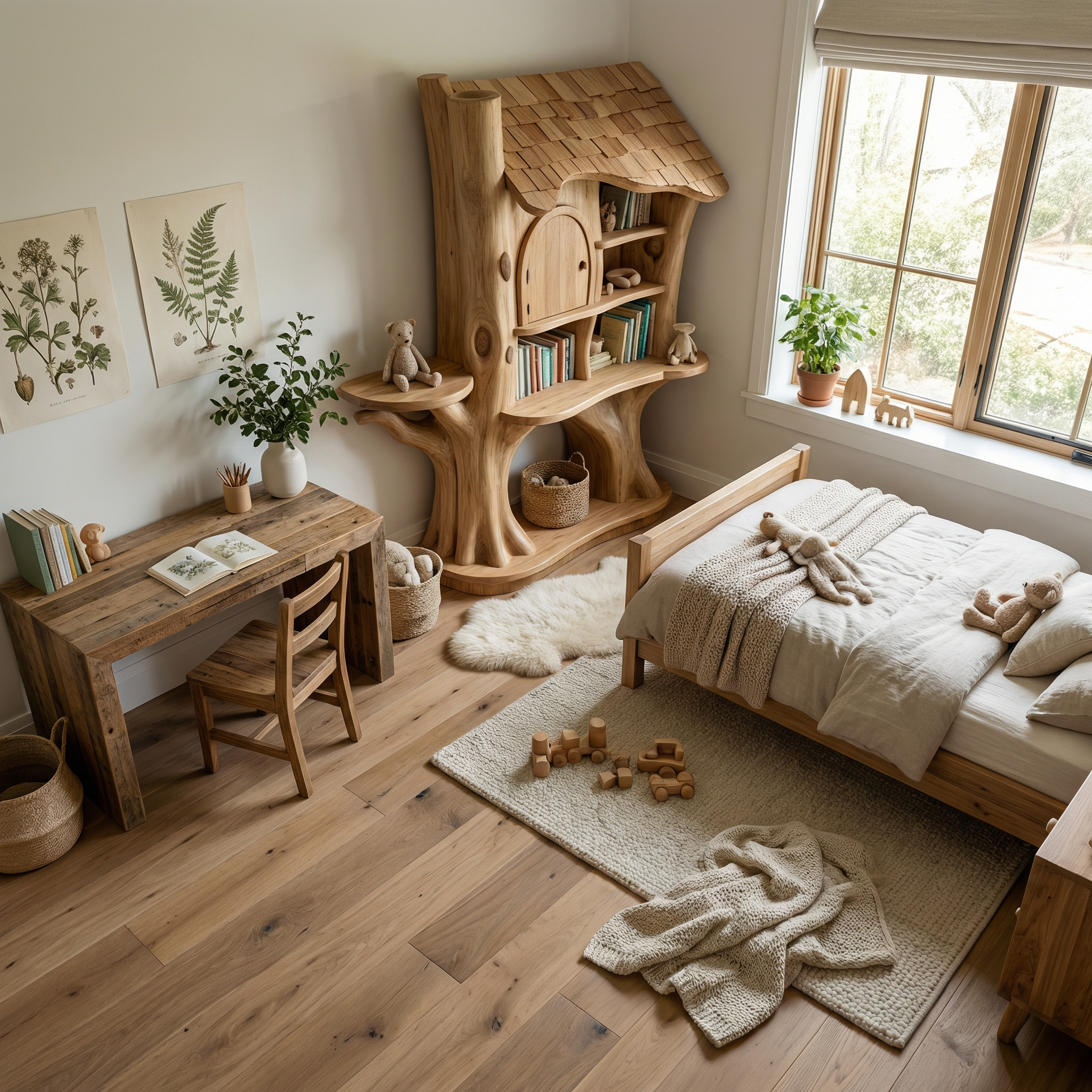Nursery Decorative House Bookshelf For Kids Room And Bedroom SINLSABS005