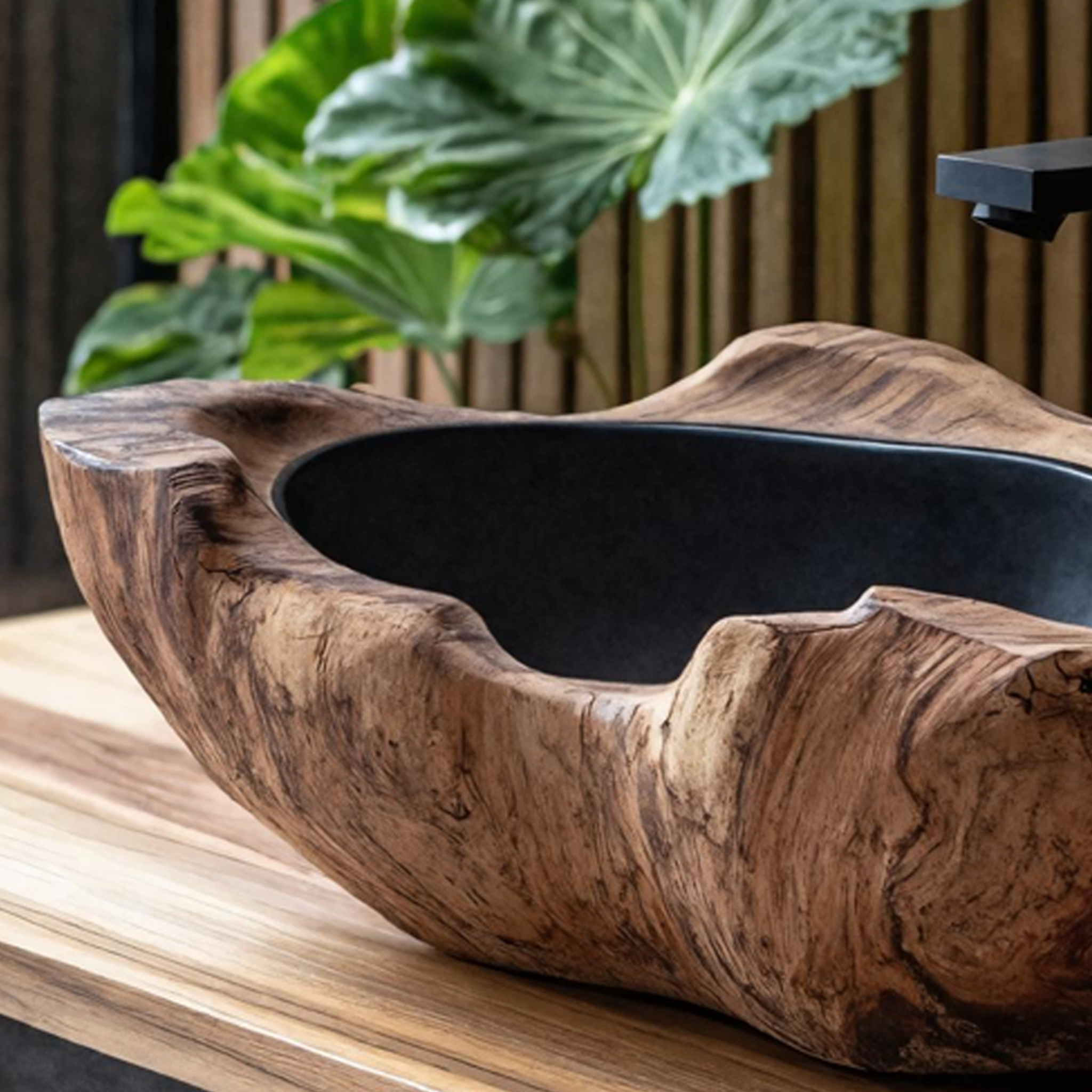 Farmhouse Wooden Vessel Sink For Cozy Bathroom Decor SILDTTNVS008