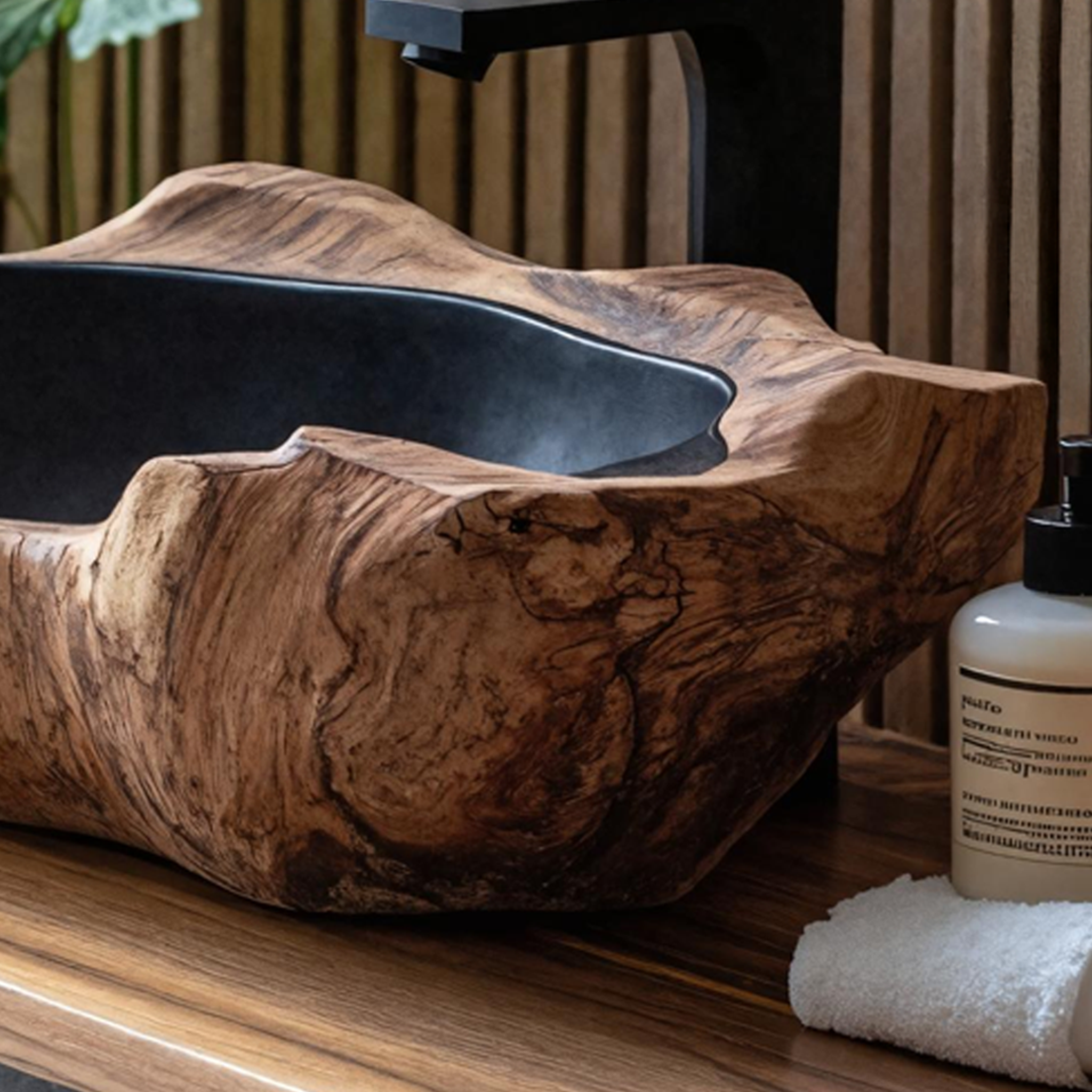Farmhouse Wooden Vessel Sink For Cozy Bathroom Decor SILDTTNVS008