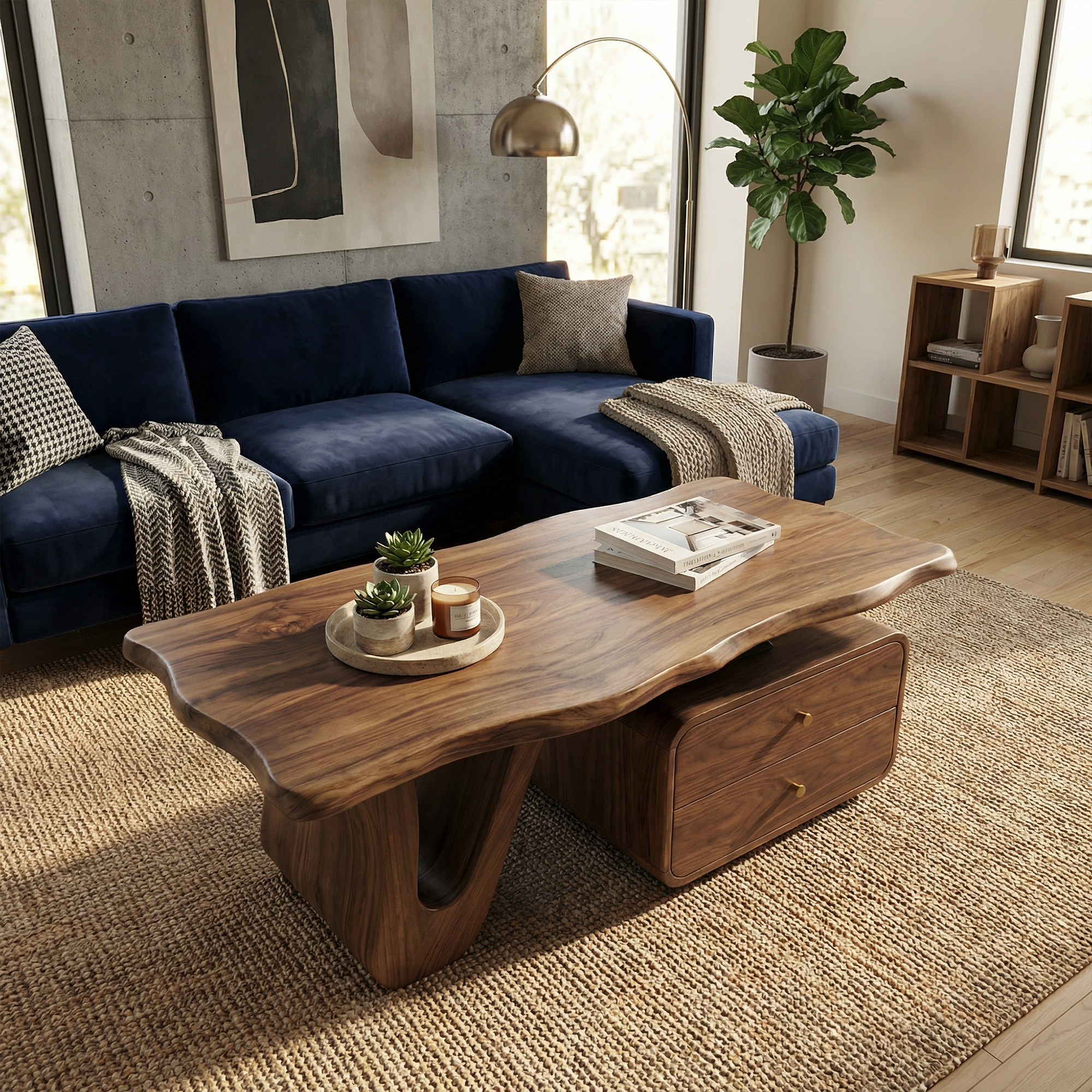 Modern Coffee Table With Storage For Living Room And Lounge SINLKICF358