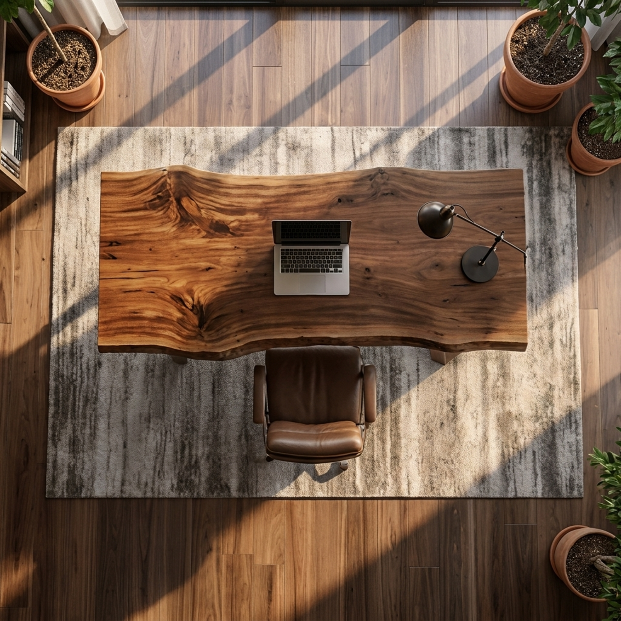 Rustic Natural Work Desk Bedroom And Creative Area SINLKIDK020