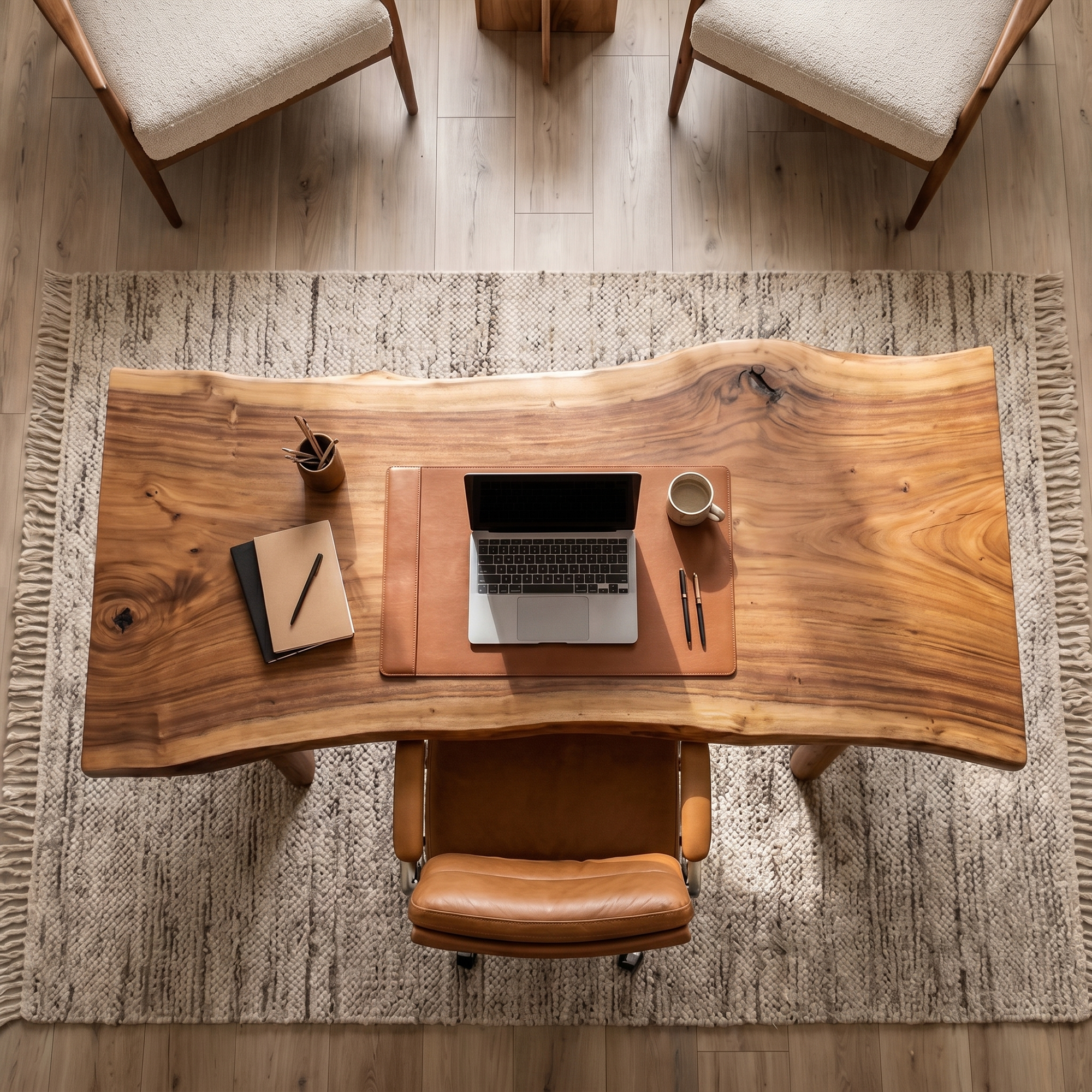 Nature Inspired Wooden Desk For Study Room And Home Office SINLKIDK132