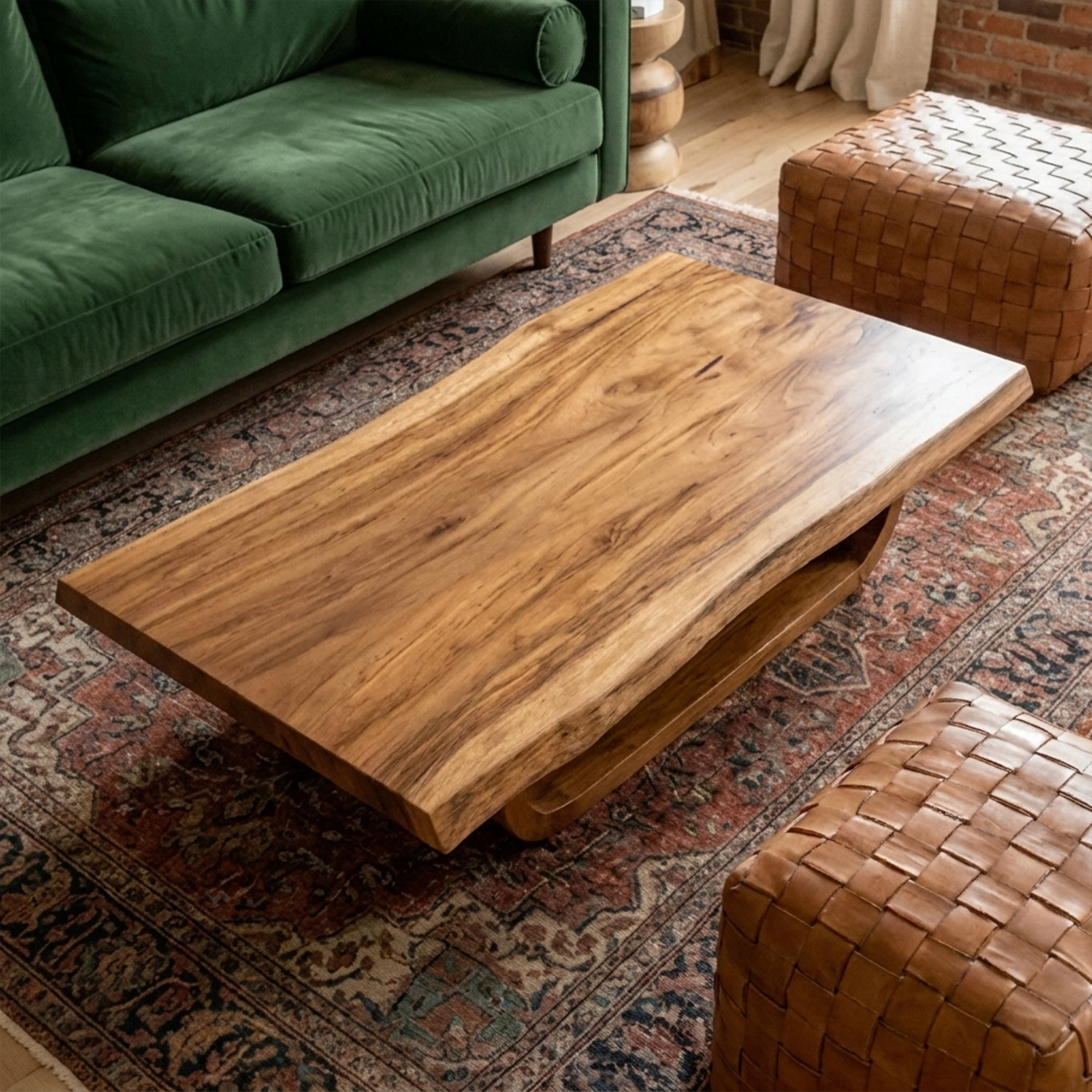 Mid Century Wave Coffee Table Sitting Room SINLKICF249