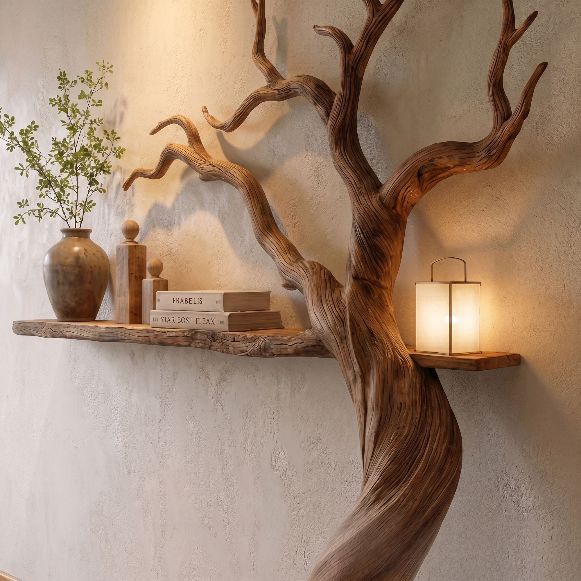 Modern Tree Bookshelf With Artistic Branch Form For Living Room SINLKITB756